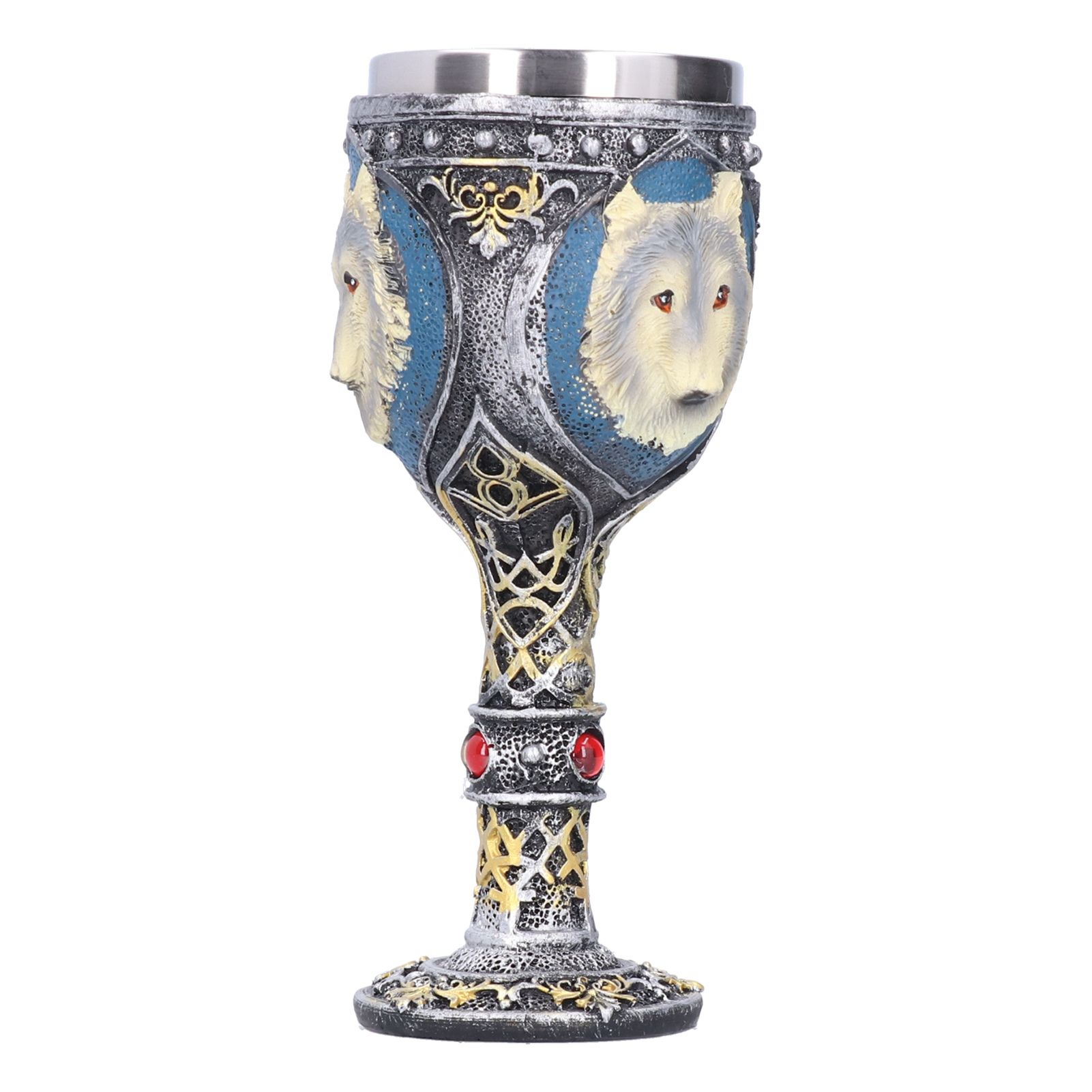 Wine Cup Vintage Champagne Goblet Cocktail Glass with Wolf Head Decor Bar view 5
