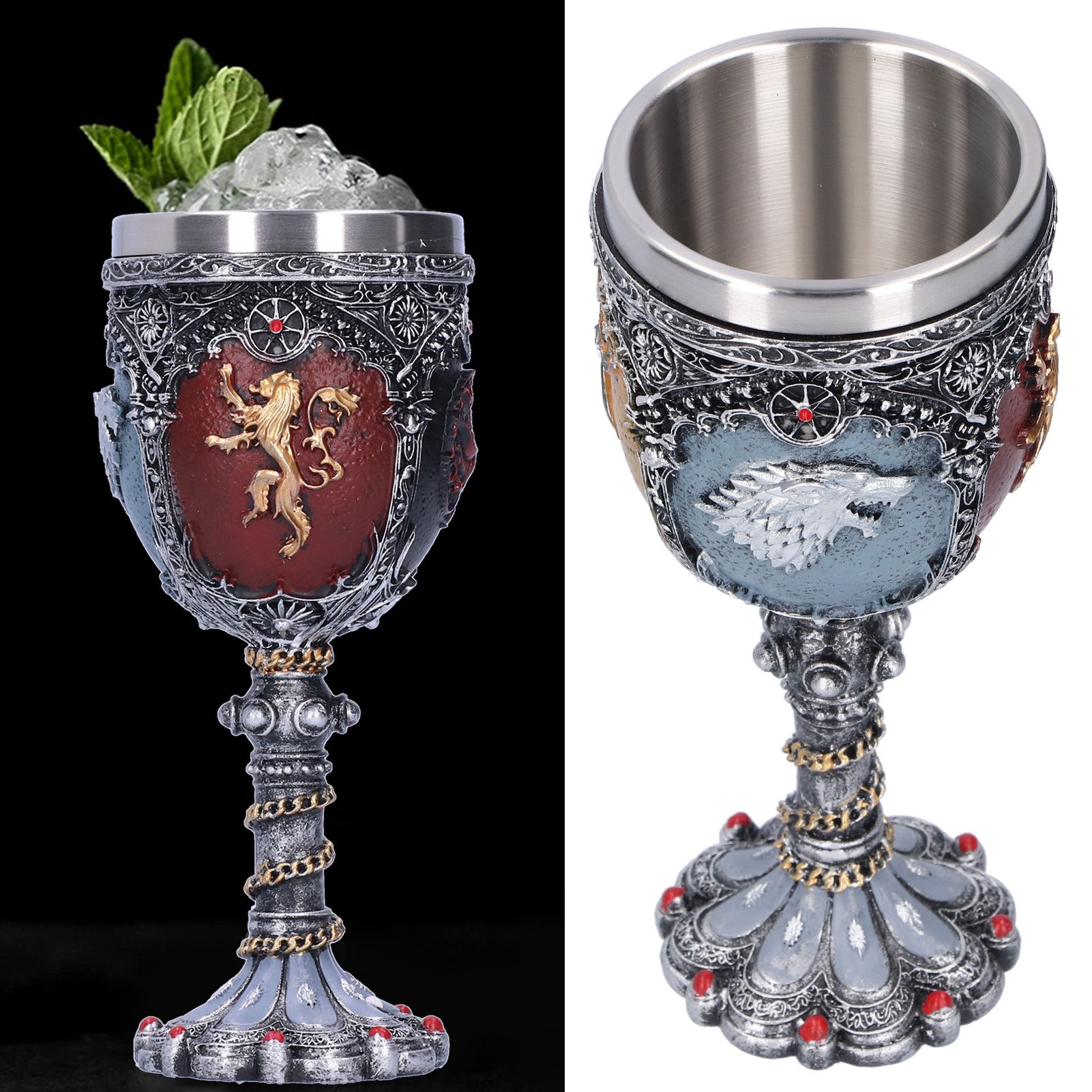 Unique Pattern Beer Mug Water Cup Wine Goblet Whiskey Cup for Halloween Bar view 10