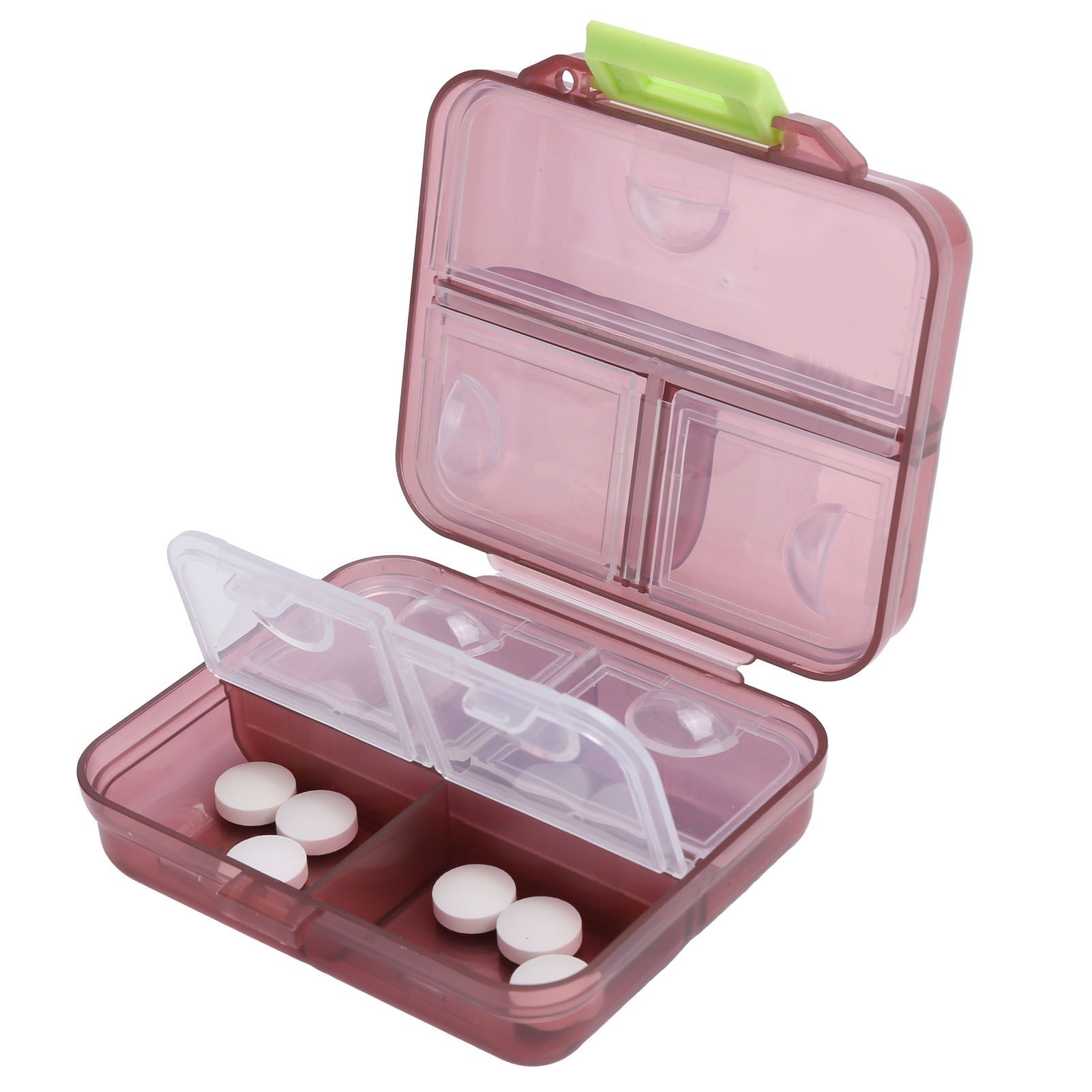 Portable Pill Organizer Storage Container Case 7 Grids Subpackage W/Sealing view 7
