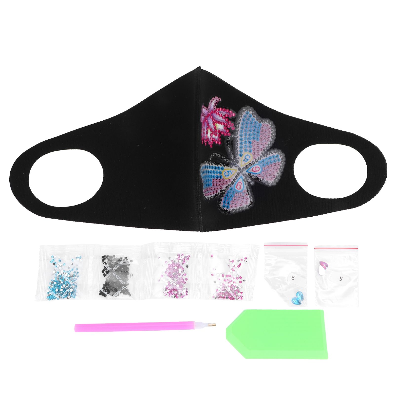 Gorgeous Breathable Mouth Muffle DIY Diamond Painting Kit Decorative Craft for view 2