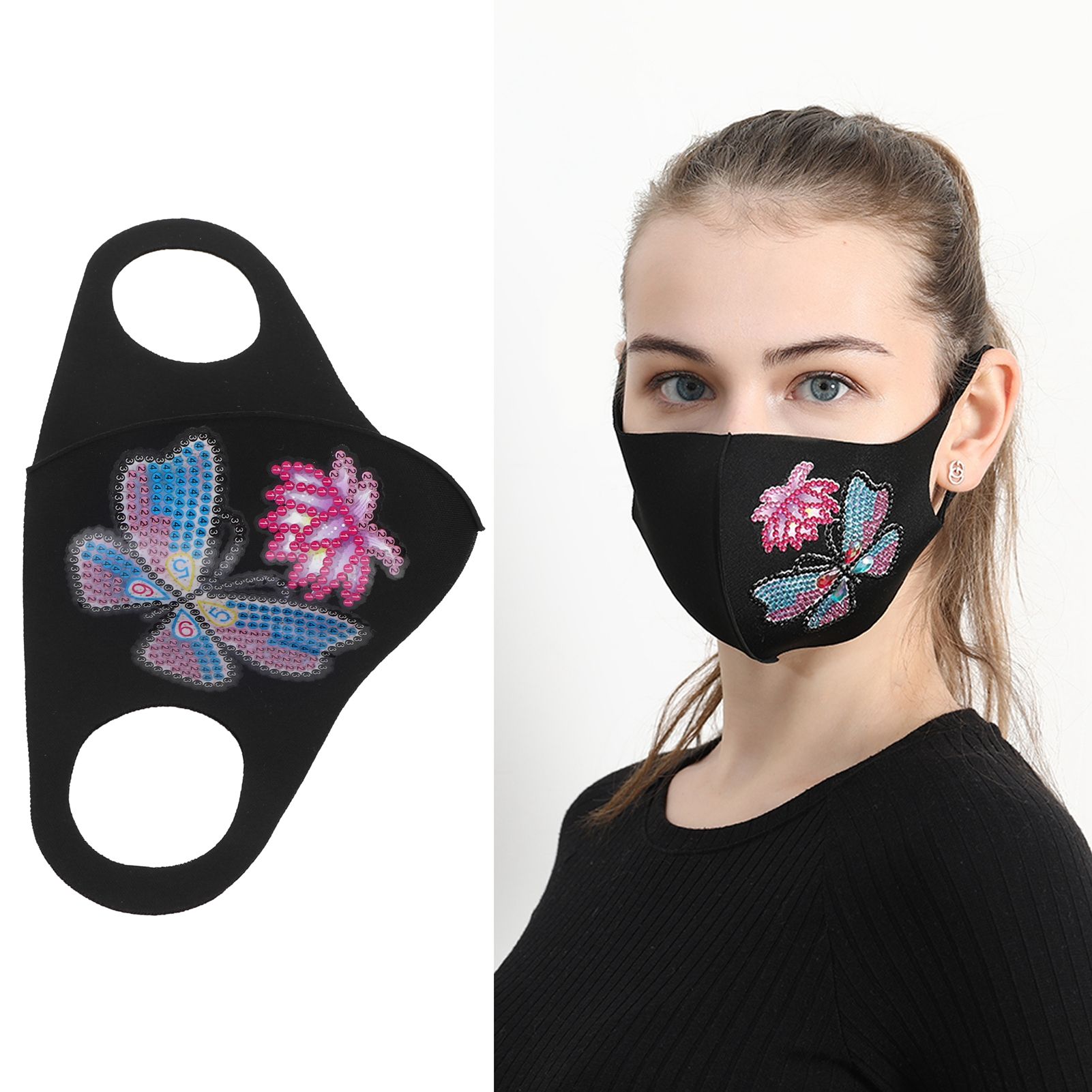 Gorgeous Breathable Mouth Muffle DIY Diamond Painting Kit Decorative Craft for view 9