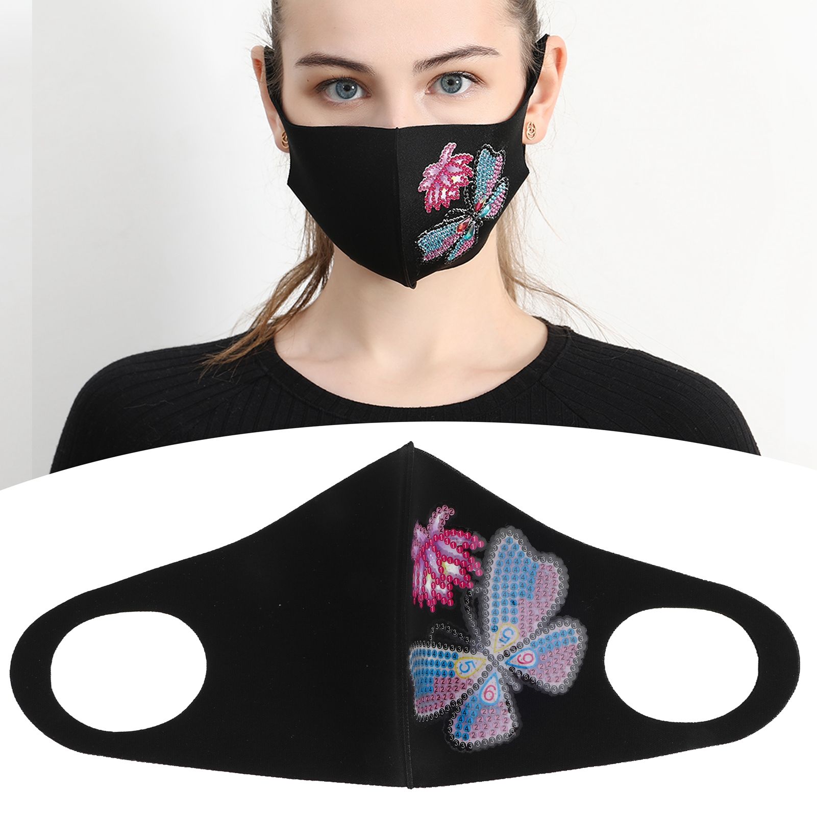 Gorgeous Breathable Mouth Muffle DIY Diamond Painting Kit Decorative Craft for view 10