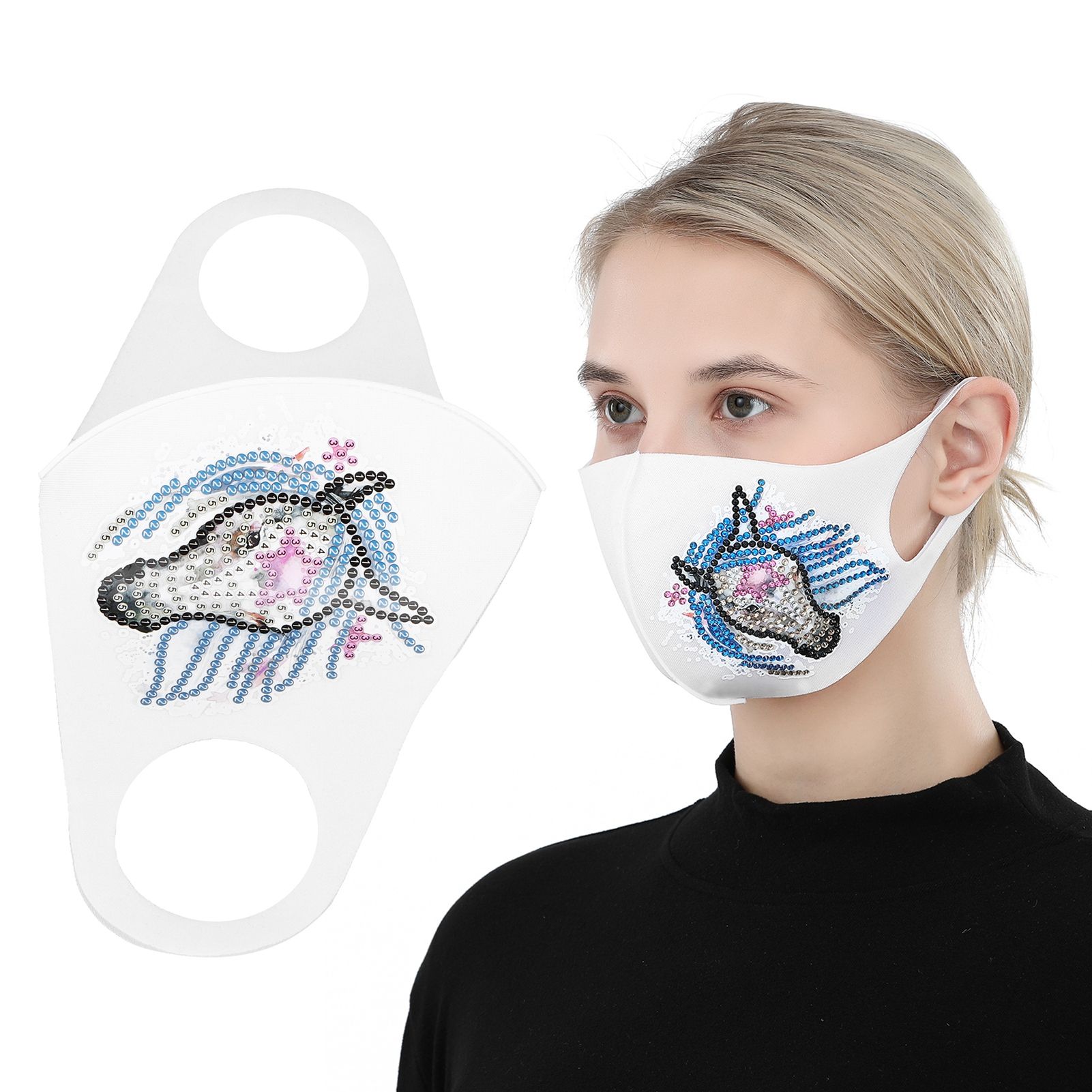 DIY Mouth Muffle Special Shaped Diamond Painting Kits Innovative Artware view 9