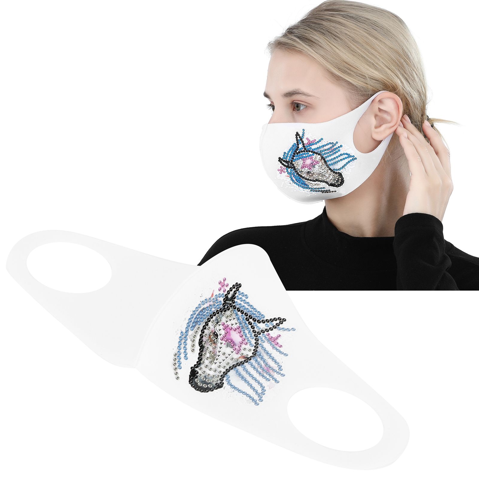 DIY Mouth Muffle Special Shaped Diamond Painting Kits Innovative Artware view 10