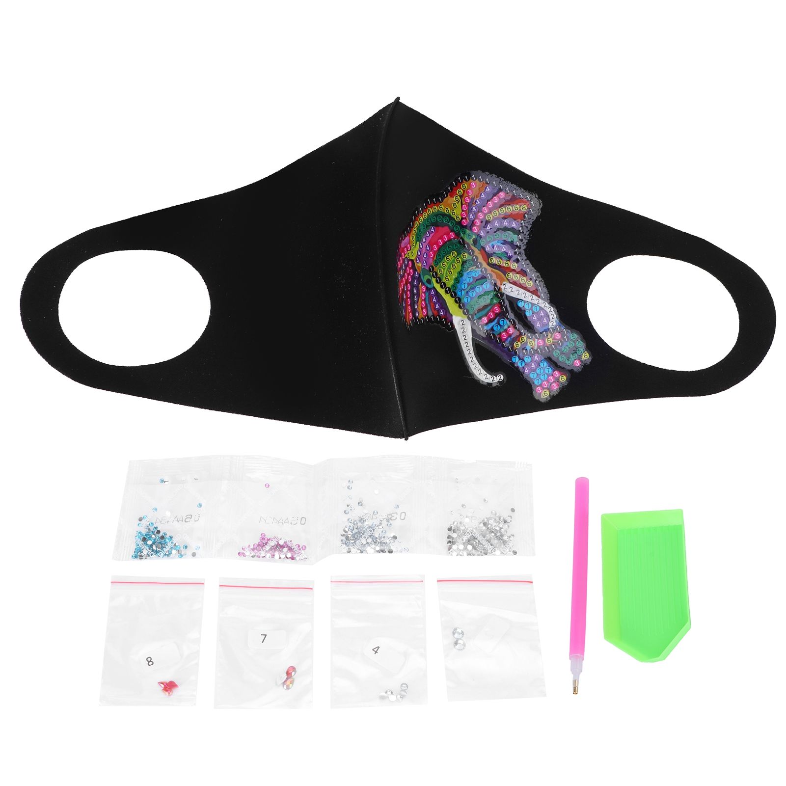 DIY Mouth Muffle Special Shaped Diamond Painting Kits Innovative Artware view 2