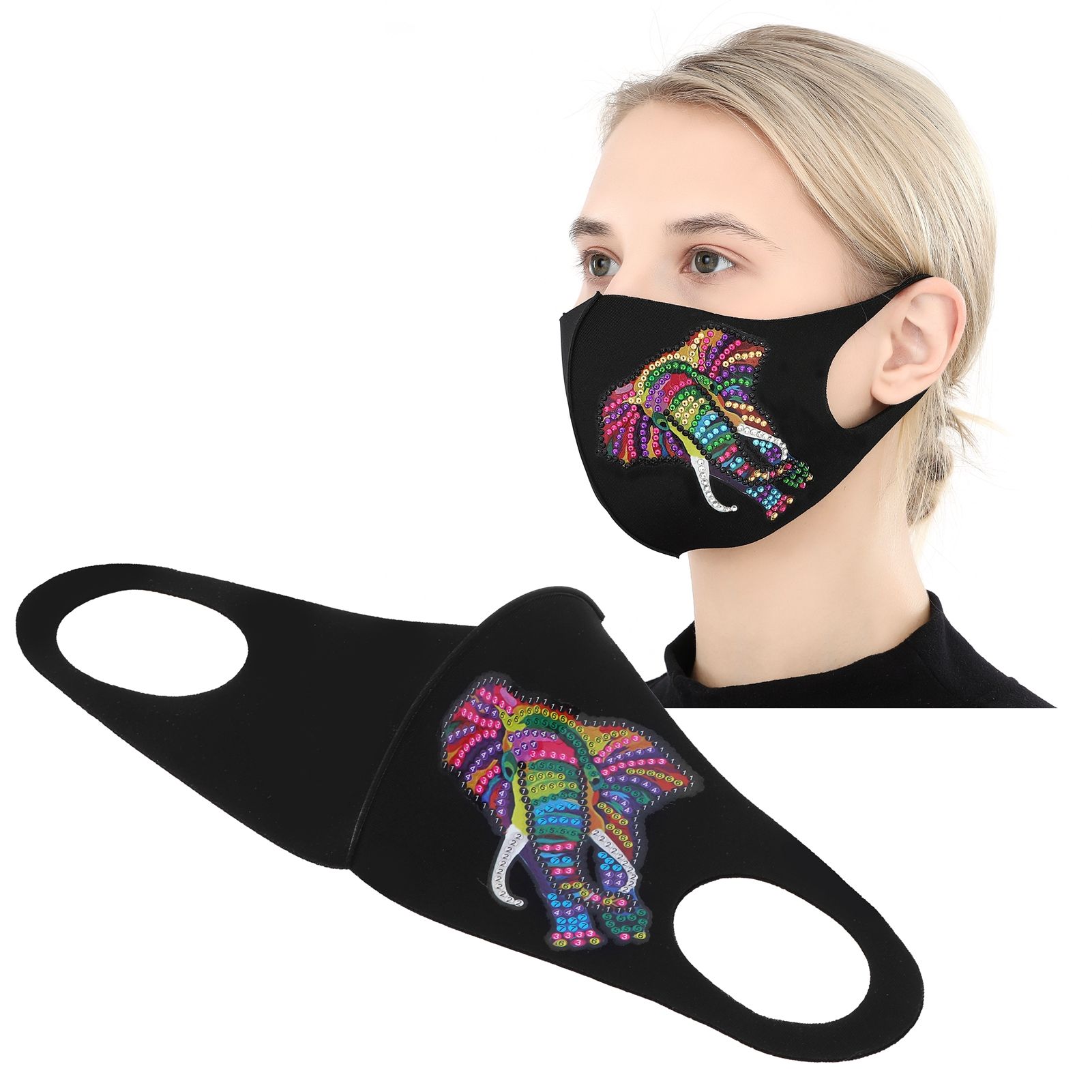 DIY Mouth Muffle Special Shaped Diamond Painting Kits Innovative Artware view 9