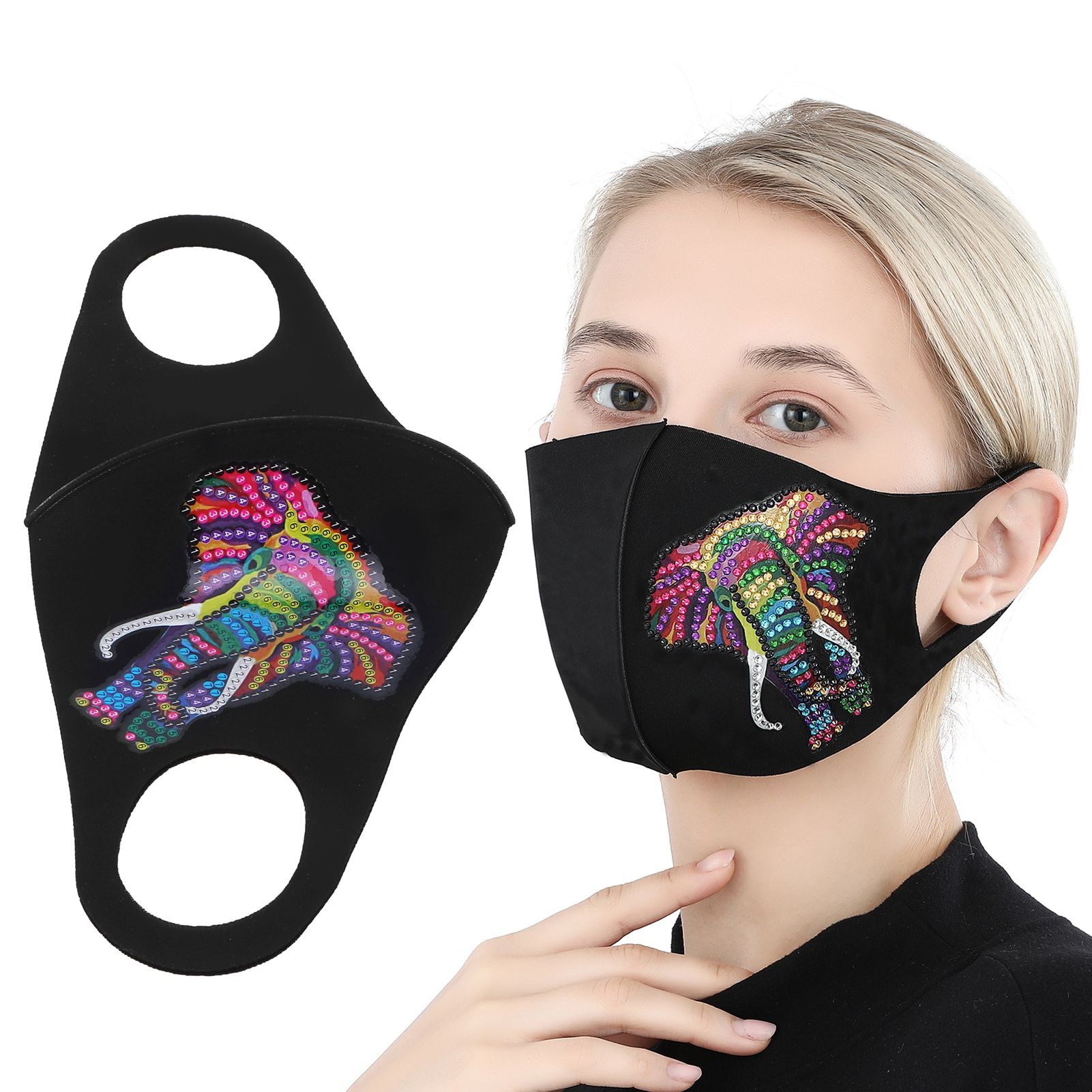 DIY Mouth Muffle Special Shaped Diamond Painting Kits Innovative Artware view 10