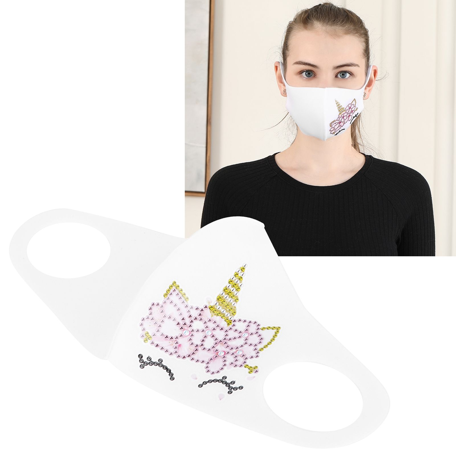 Unisex Mouth Muffle Innovative DIY Diamond Painting Kit Art Crafts Decoration view 9