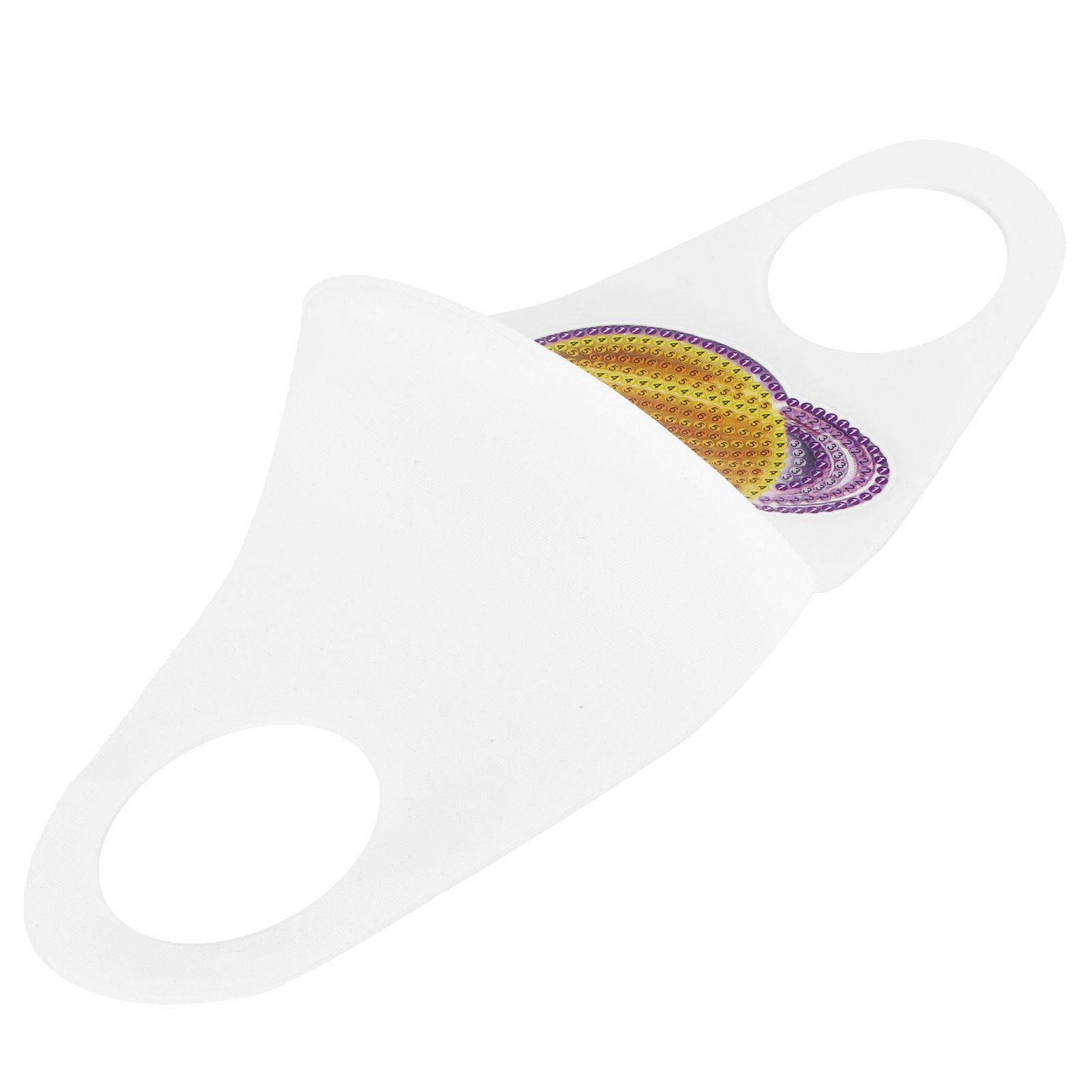 33x13cm DIY Special Shaped Diamonds Painting Mouth Cover Drill Diamonds