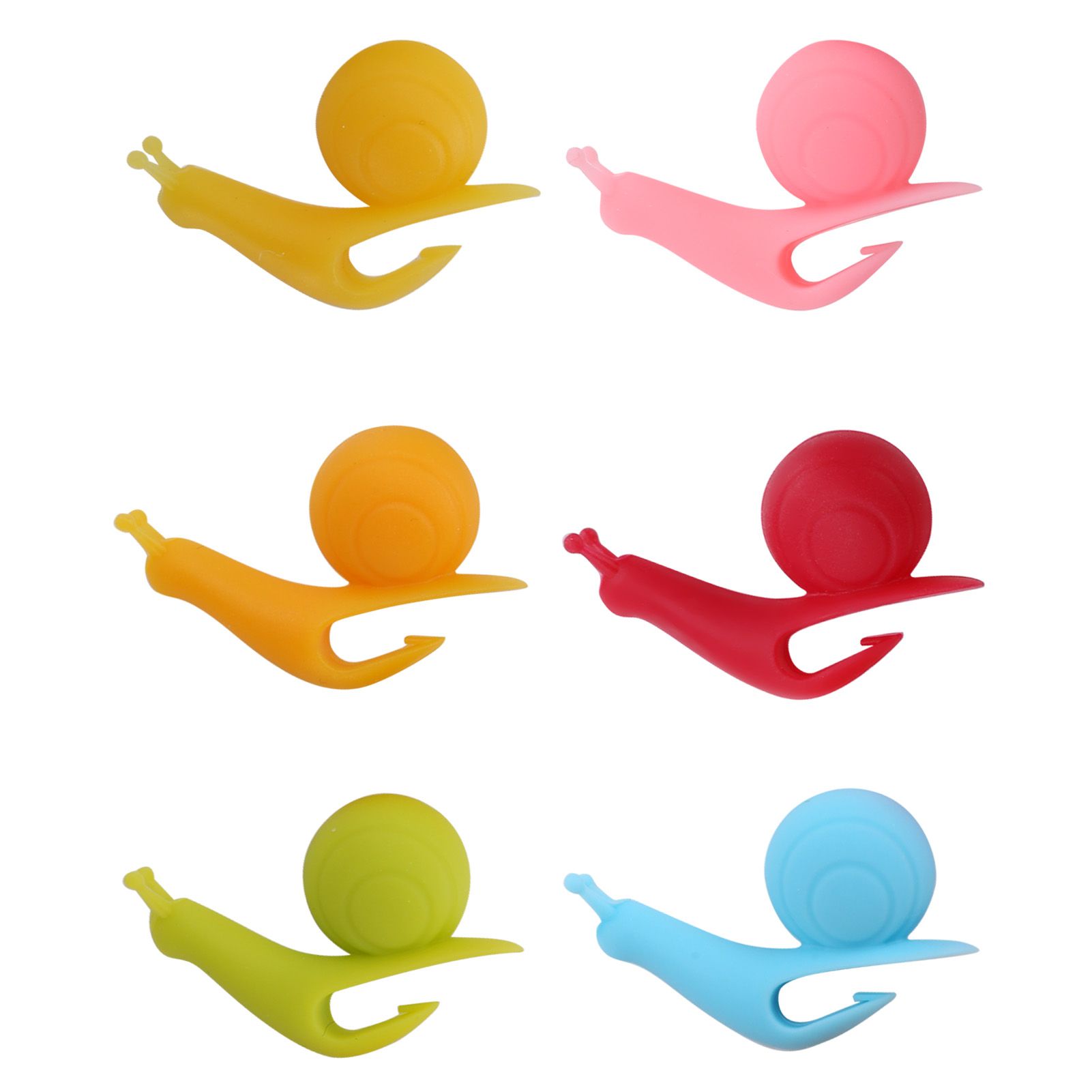 10Bag Snail Silicone Tea Maker Cup Edge Pendant Tea Bag Holder Distinguishing view 5