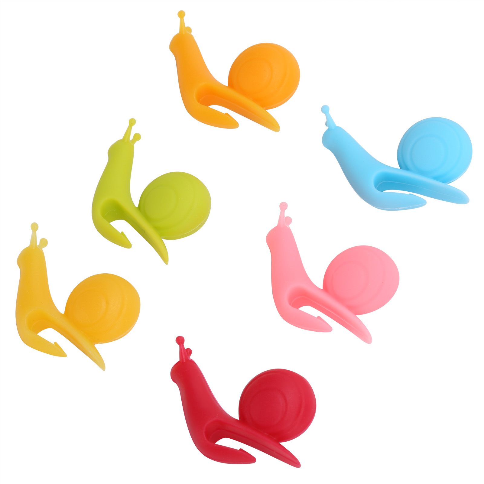 10Bag Snail Silicone Tea Maker Cup Edge Pendant Tea Bag Holder Distinguishing view 6