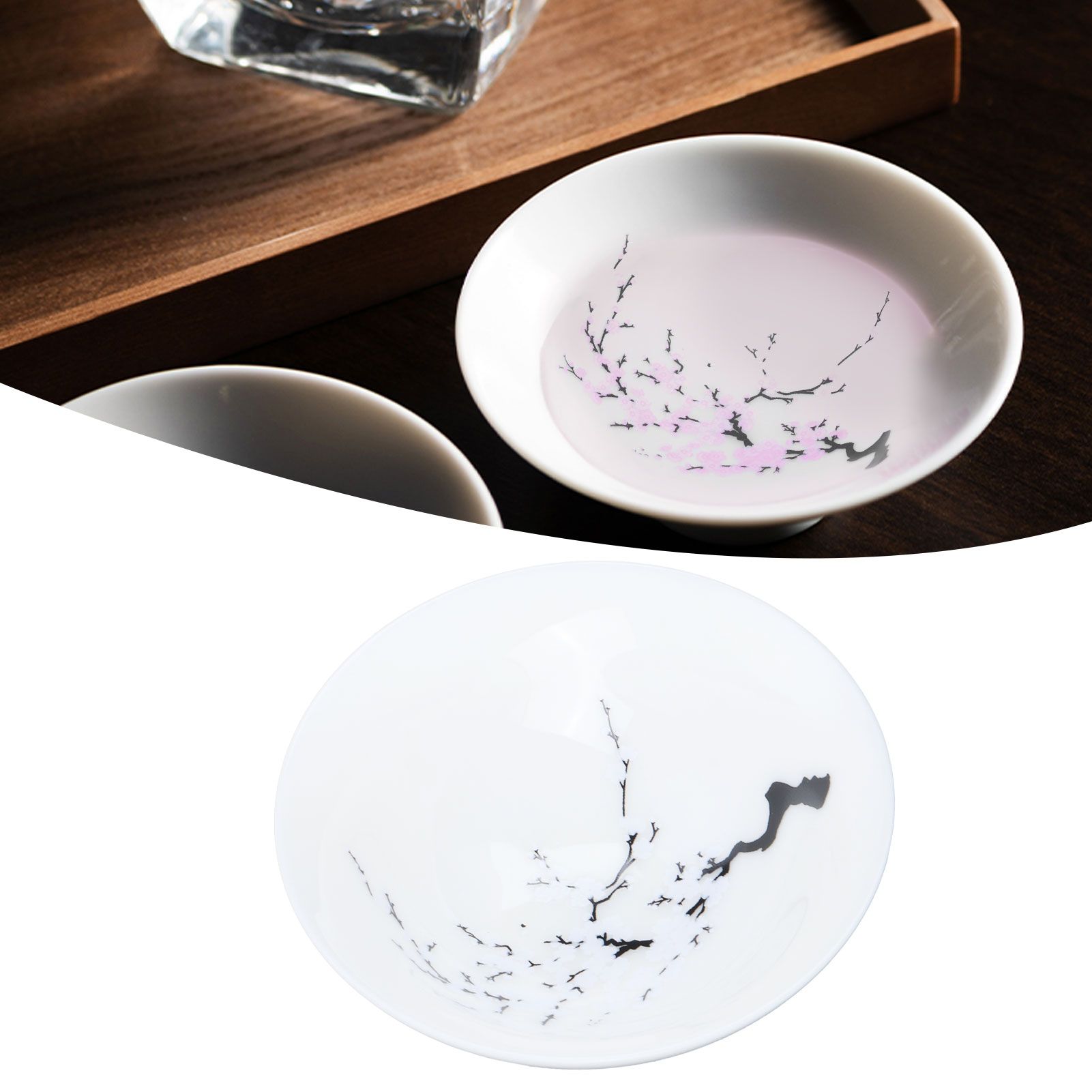Temperature Color Changing Cup Flower Display Tea Bowl Ceramic Household view 9