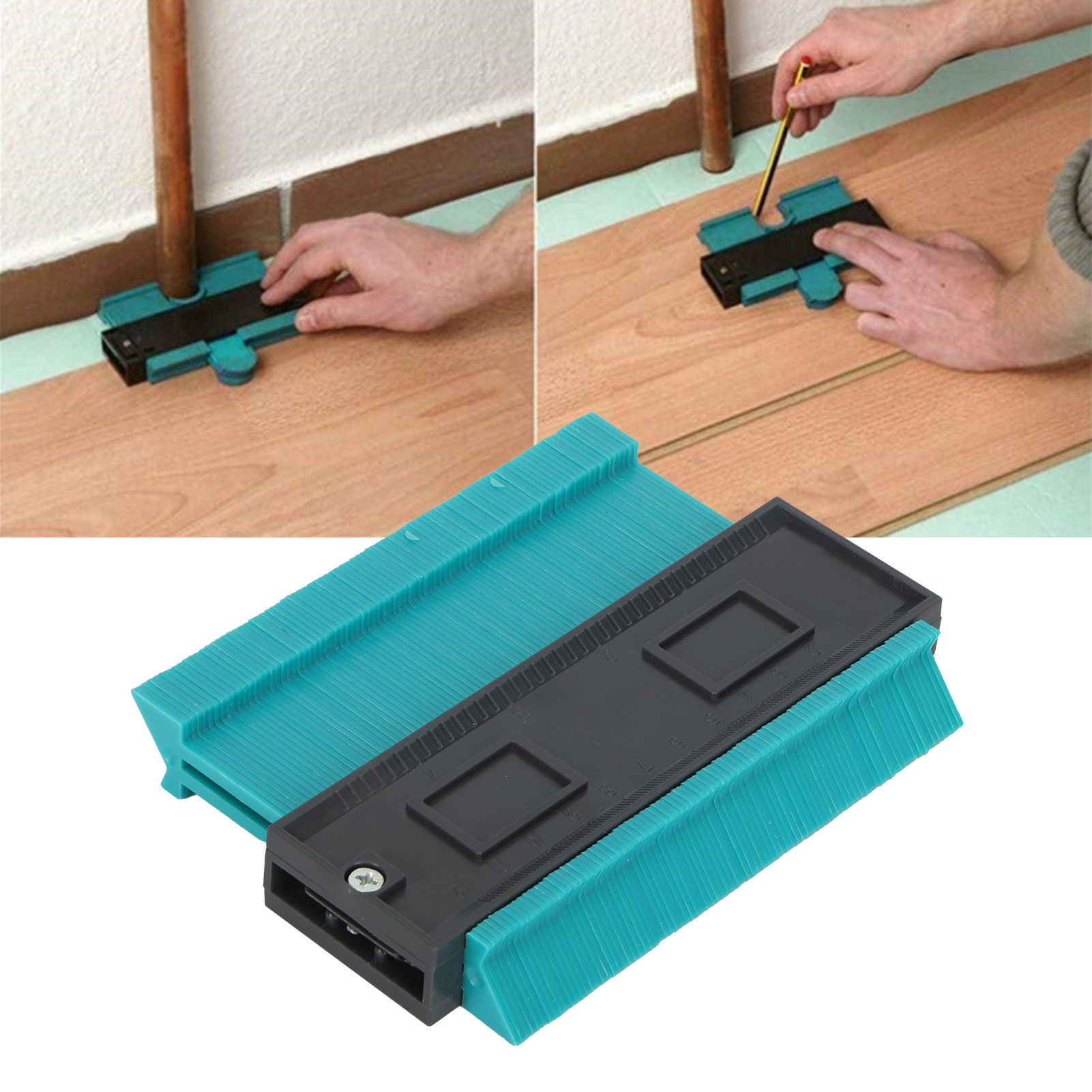 Contour Ruler Duplicator with Lock Irregular Outline Measuring Tool Carpentry view 10
