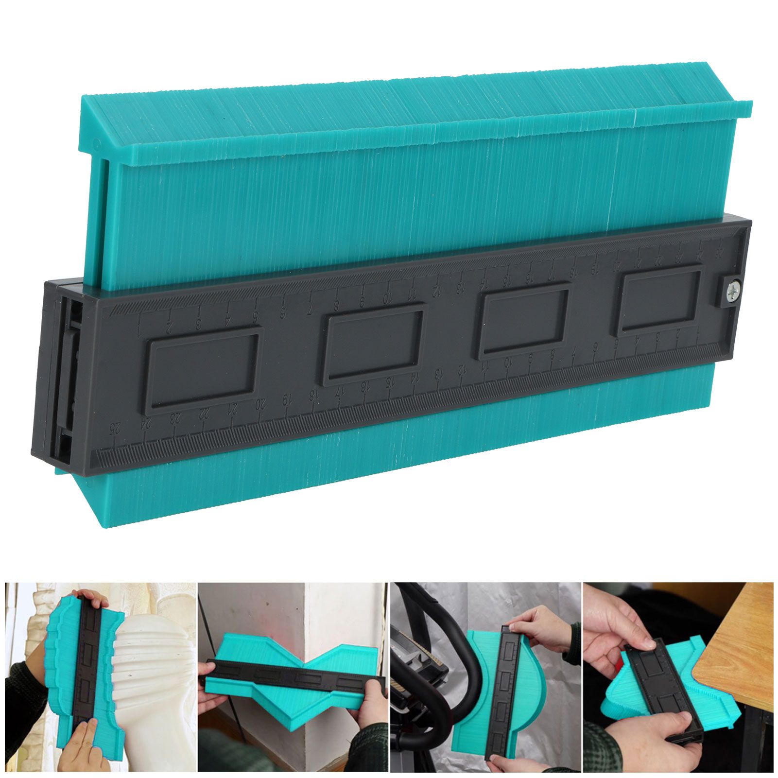 Contour Ruler Duplicator with Lock Irregular Outline Measuring Tool Carpentry view 10