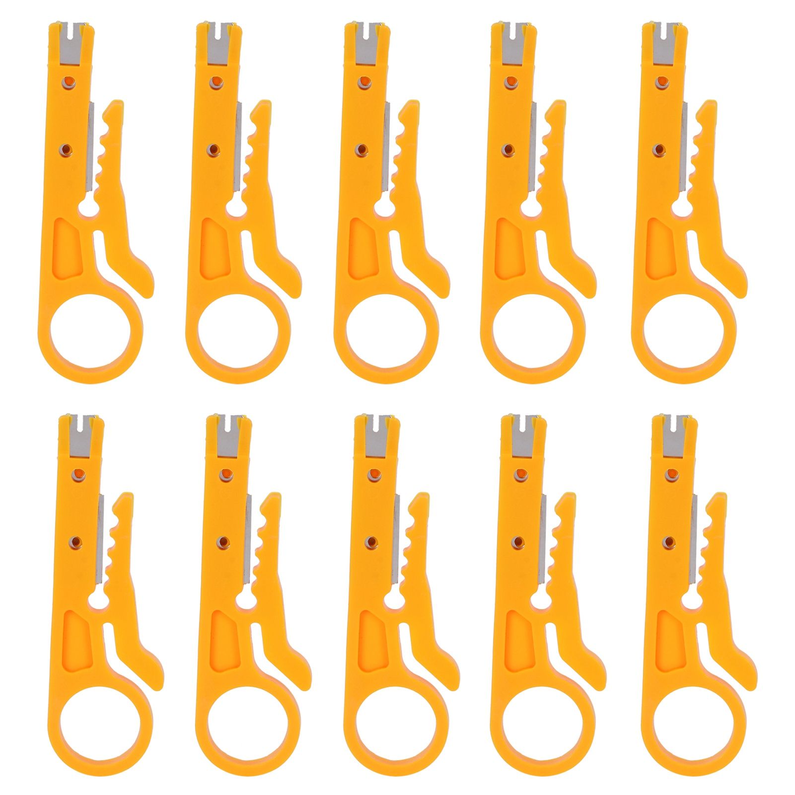 10Pcs Wire Stripper Multipurpose Mini Cable Crimping Stripping Pliers Tool for view 2
