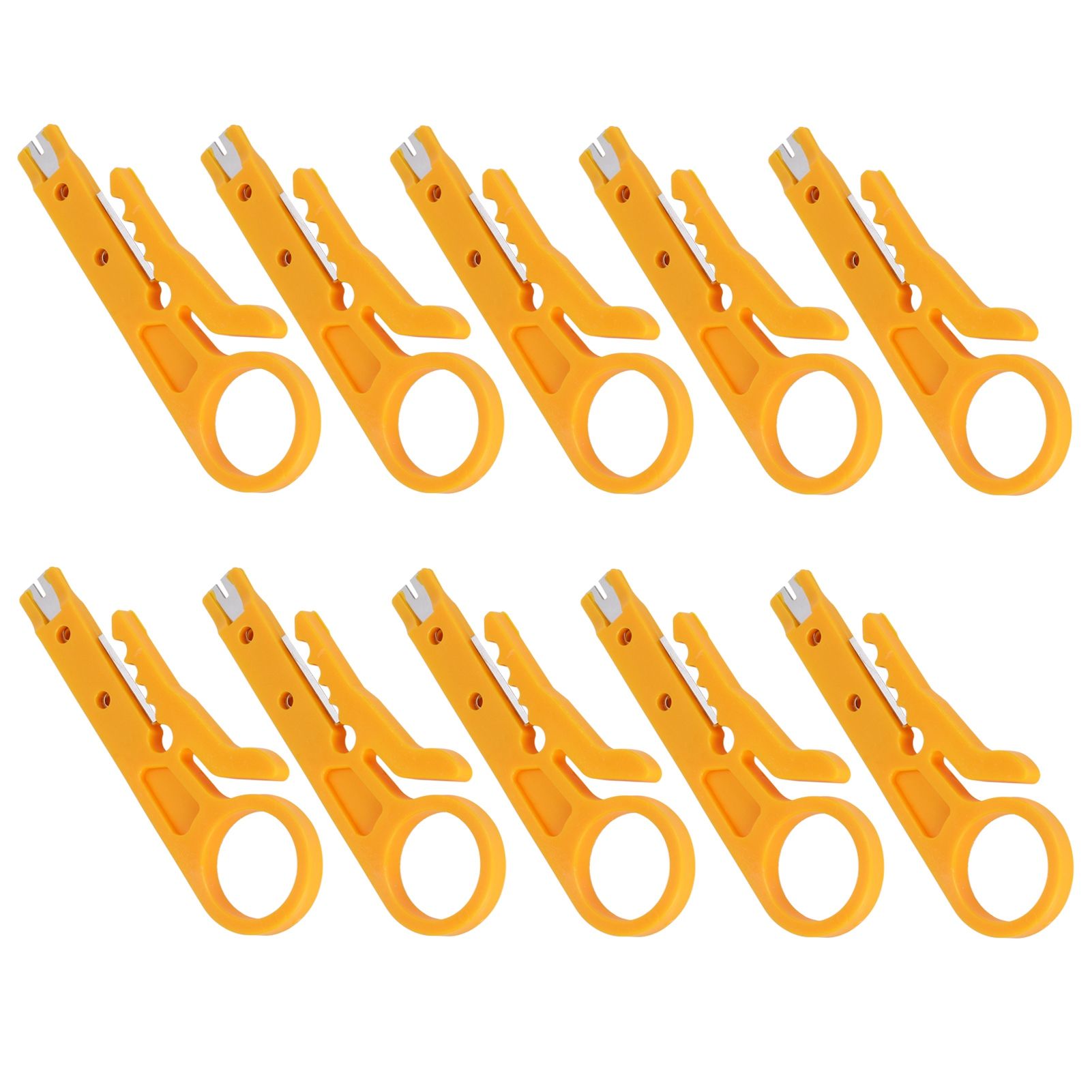 10Pcs Wire Stripper Multipurpose Mini Cable Crimping Stripping Pliers Tool for view 5