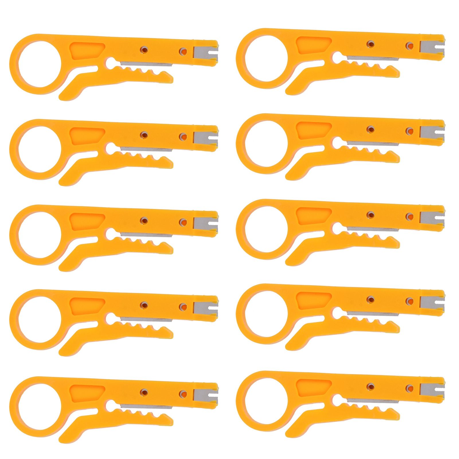 10Pcs Wire Stripper Multipurpose Mini Cable Crimping Stripping Pliers Tool for view 7
