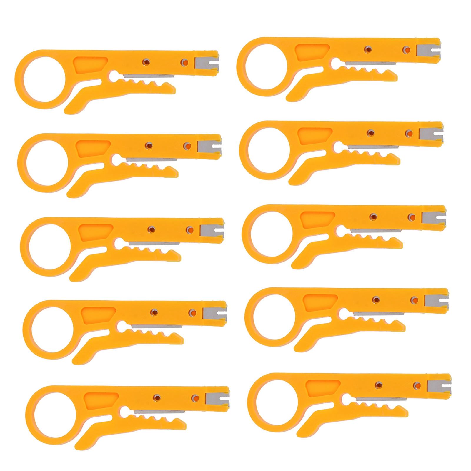 10Pcs Wire Stripper Multipurpose Mini Cable Crimping Stripping Pliers Tool for view 9
