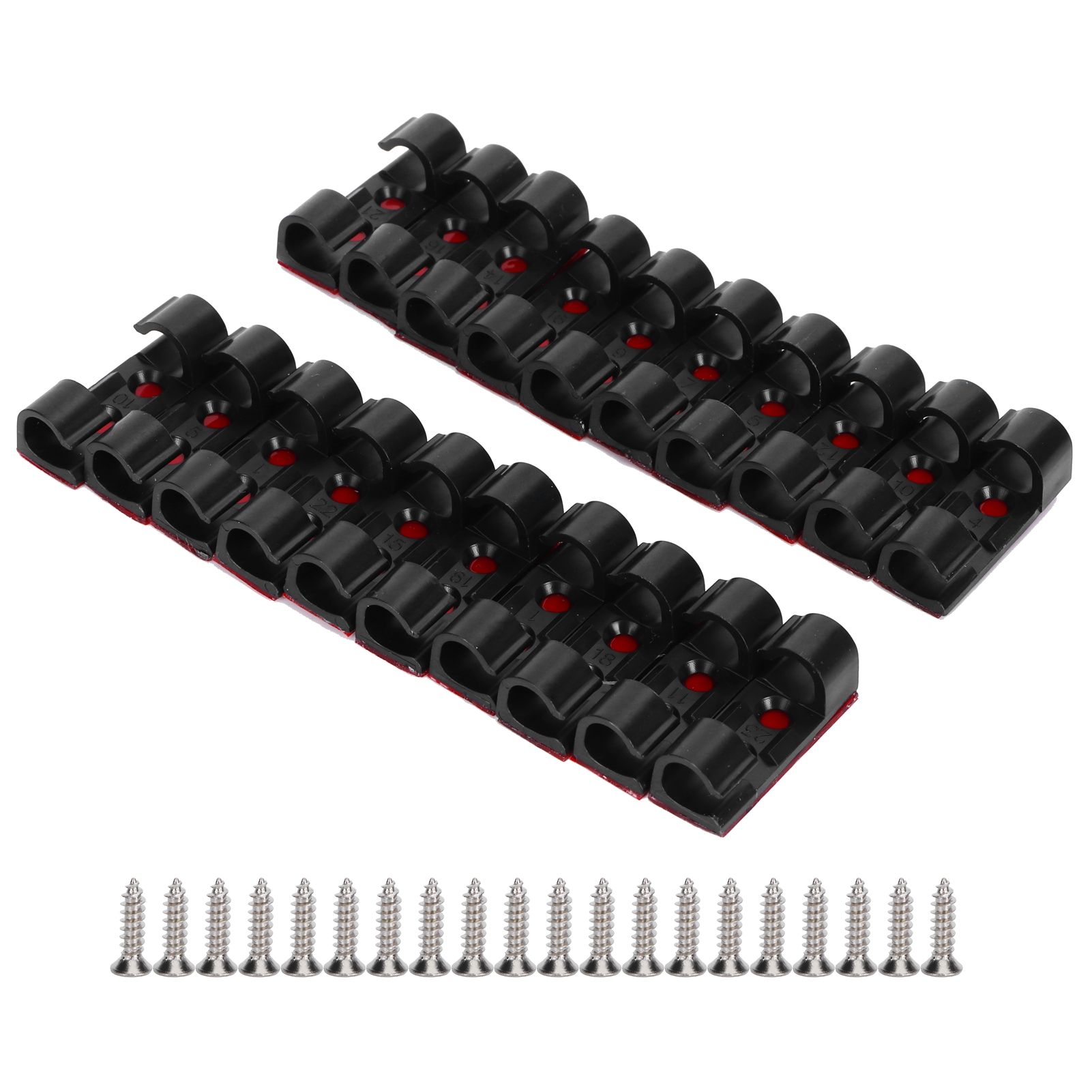 20Pcs Wire Clamp Self adhesive Line Cable Clip Buckle Fastener Desktop view 2