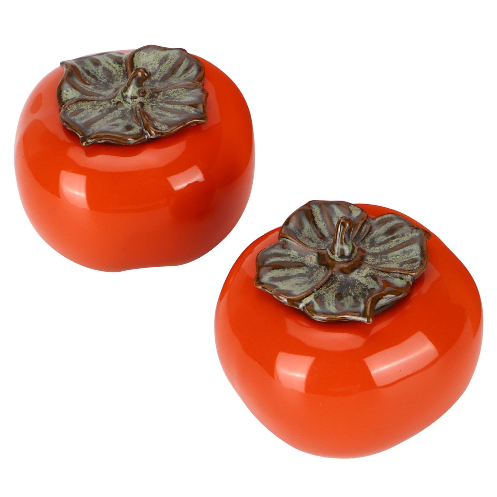 2pcs Tea Storage Pot Ceramics Persimmon Coffee Nut Sealed Containers Kitchen view 6