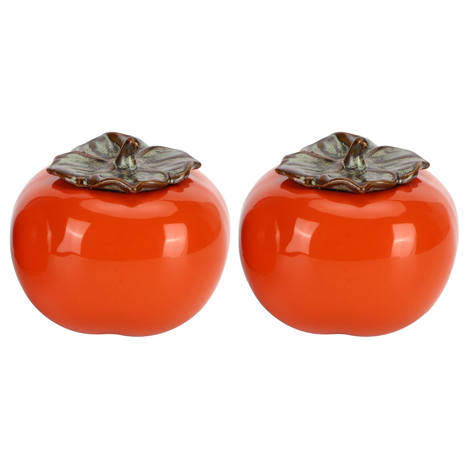 2pcs Tea Storage Pot Ceramics Persimmon Coffee Nut Sealed Containers Kitchen view 7