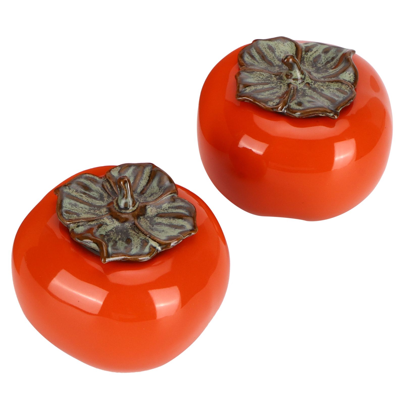 2pcs Tea Storage Pot Ceramics Persimmon Coffee Nut Sealed Containers Kitchen view 8