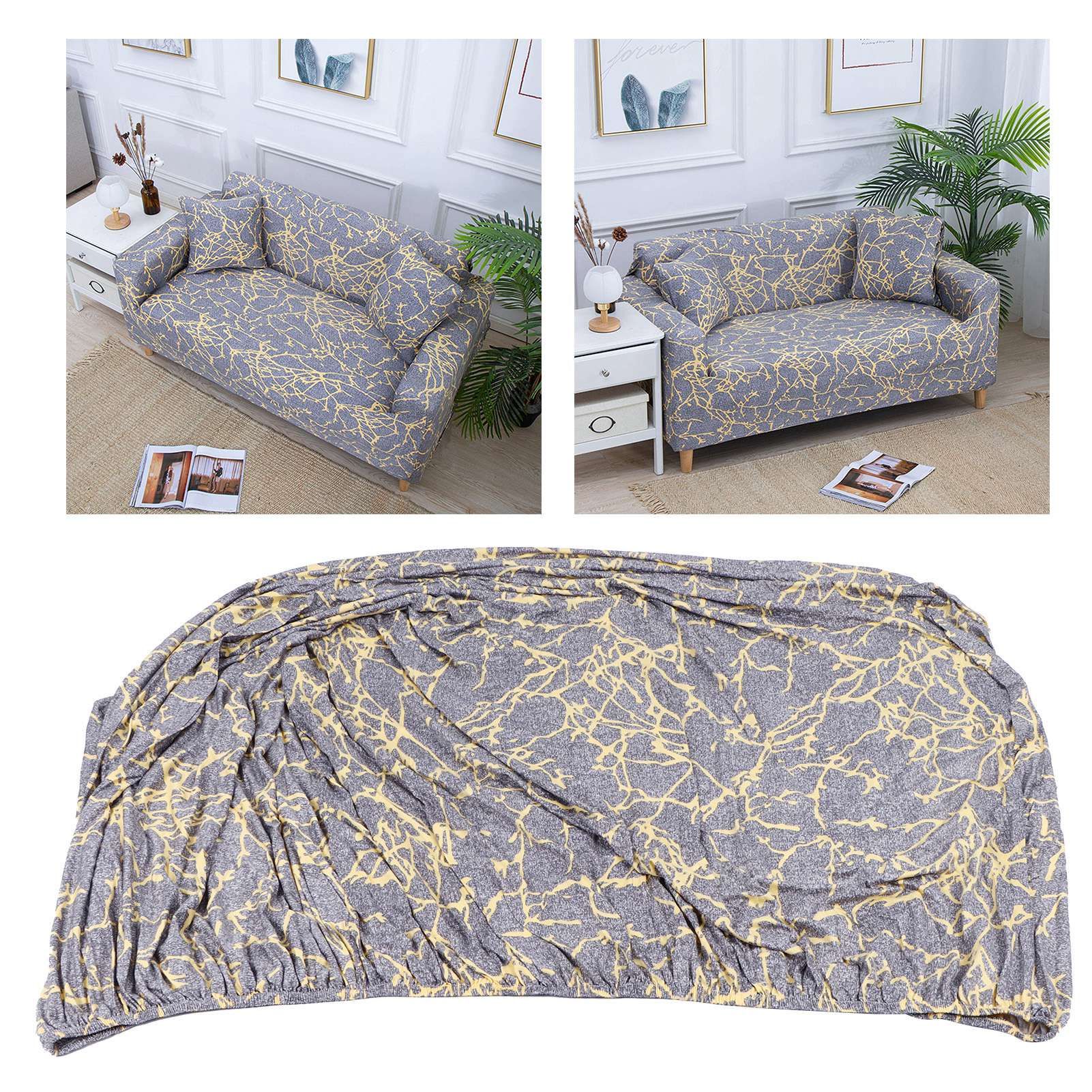Sofa Cover High Elastic Polyester Fiber Slipcover Sofa Protector Furniture view 9