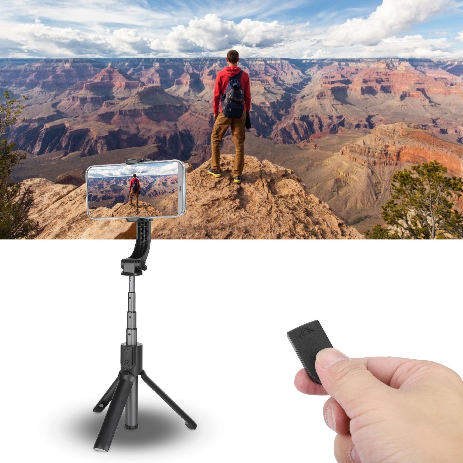 Handheld Stabilizer Multifunction USB Phone Selfie Stick Live Broadcast Tripod view 9