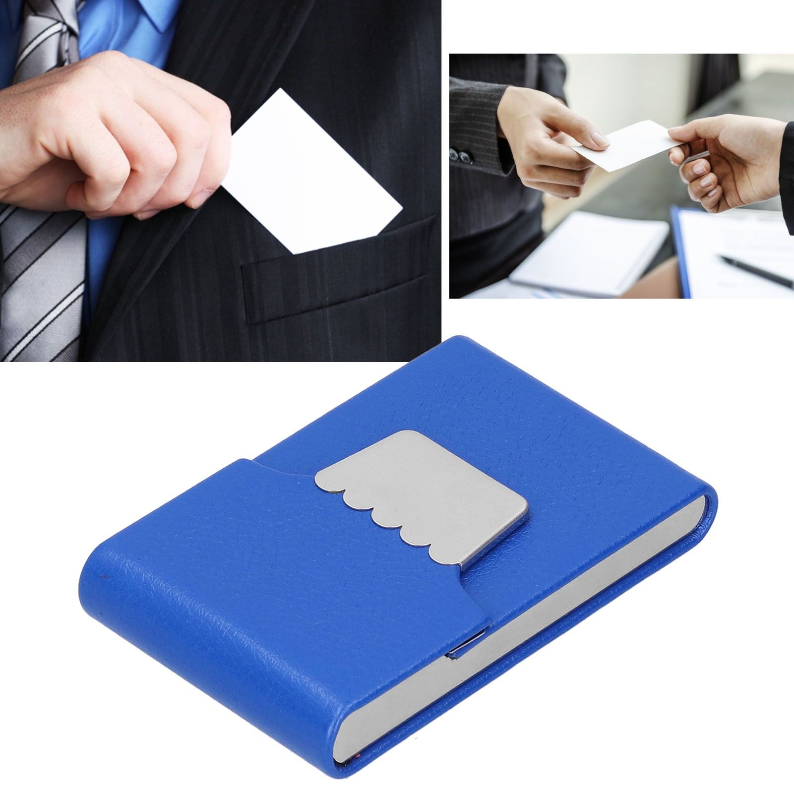 Business Card Holder Cigarette Case Stainless Steel Credit Card Carrier view 12