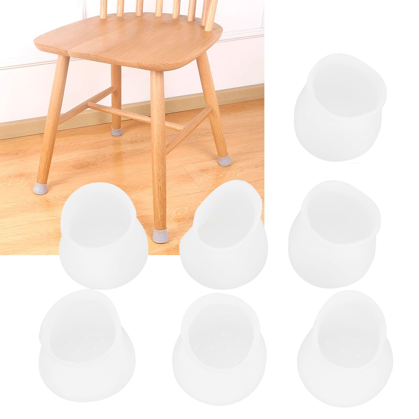 36Pcs Furniture Protection Cover Scratch Resistant Silicone Chair Leg Cap Pad view 12