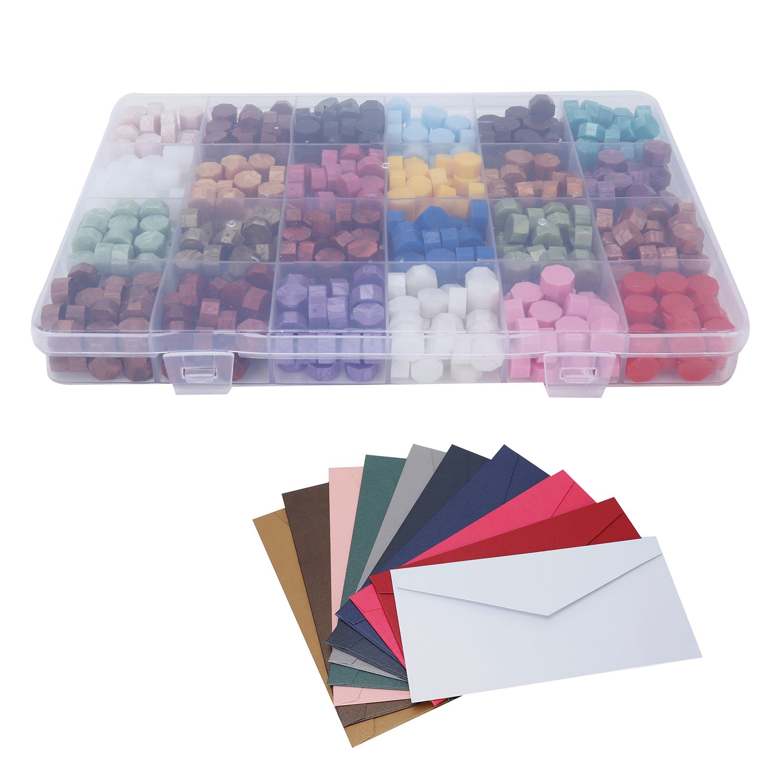 24 Colors Sealing Wax Beads Melting Spoon Sealing Stamp for DIY Crafts Decoration view 7