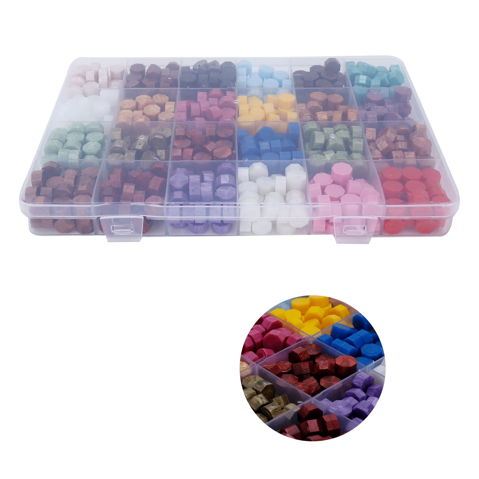 24 Colors Sealing Wax Beads Melting Spoon Sealing Stamp for DIY Crafts Decoration view 9