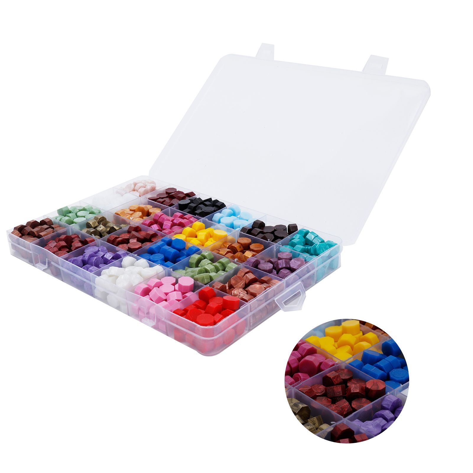 24 Colors Sealing Wax Beads Melting Spoon Sealing Stamp for DIY Crafts Decoration view 10