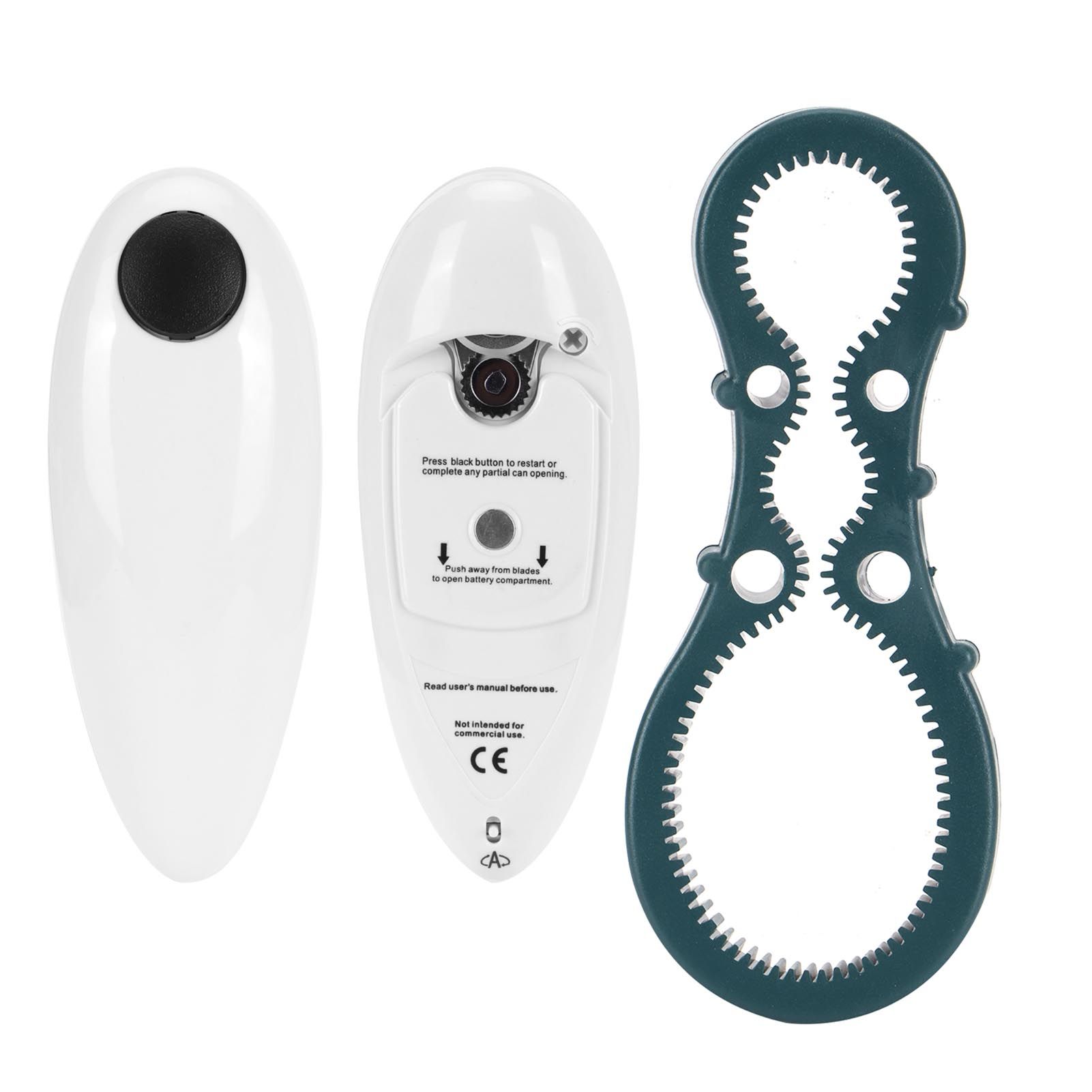 Automatic Electric Can Opener Manual Bottle Opener for Home Kitchen Restaurant view 7