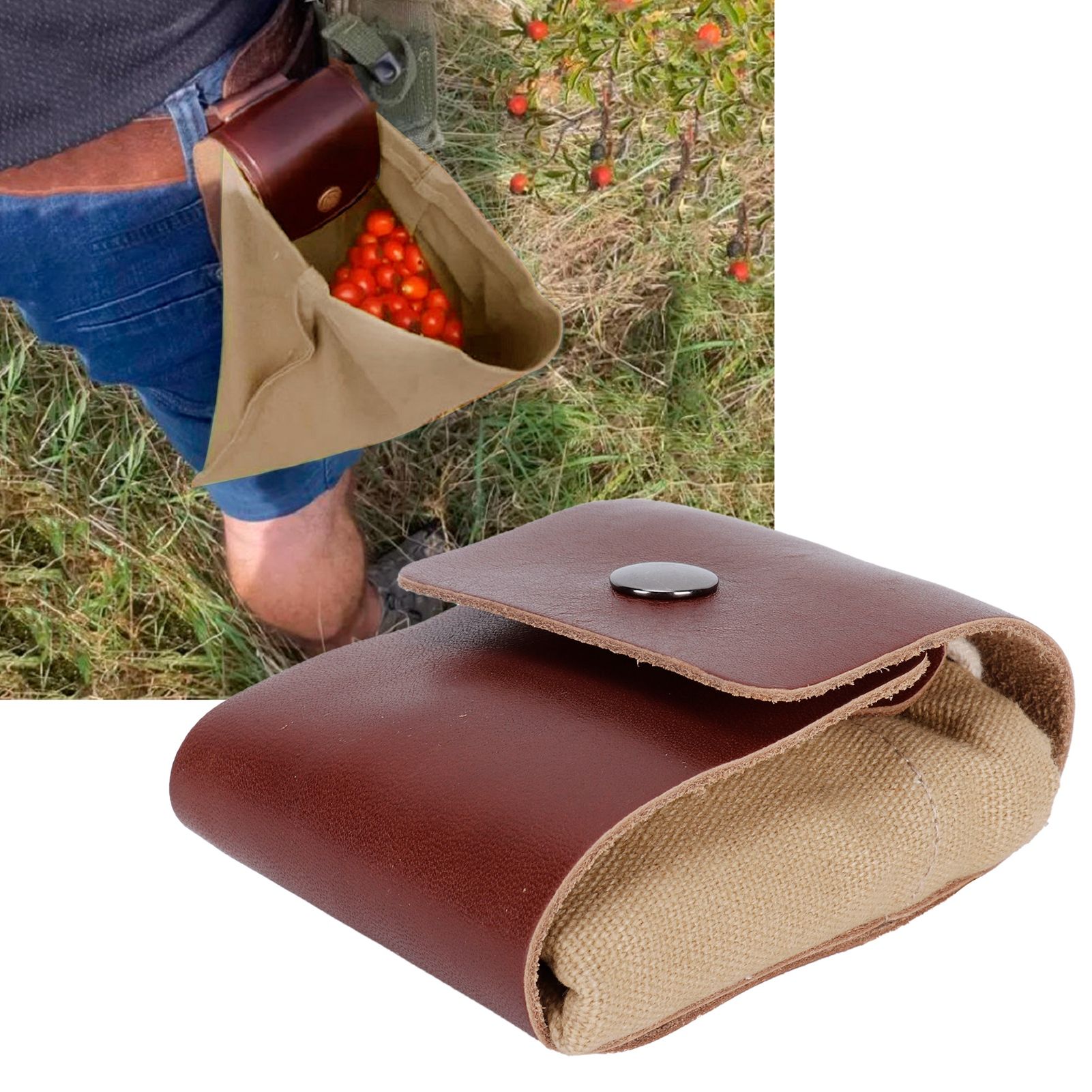 Canvas Garden Fruit Picking Bag Outdoor Camping Storage Bag Waist Hanging Tool view 11