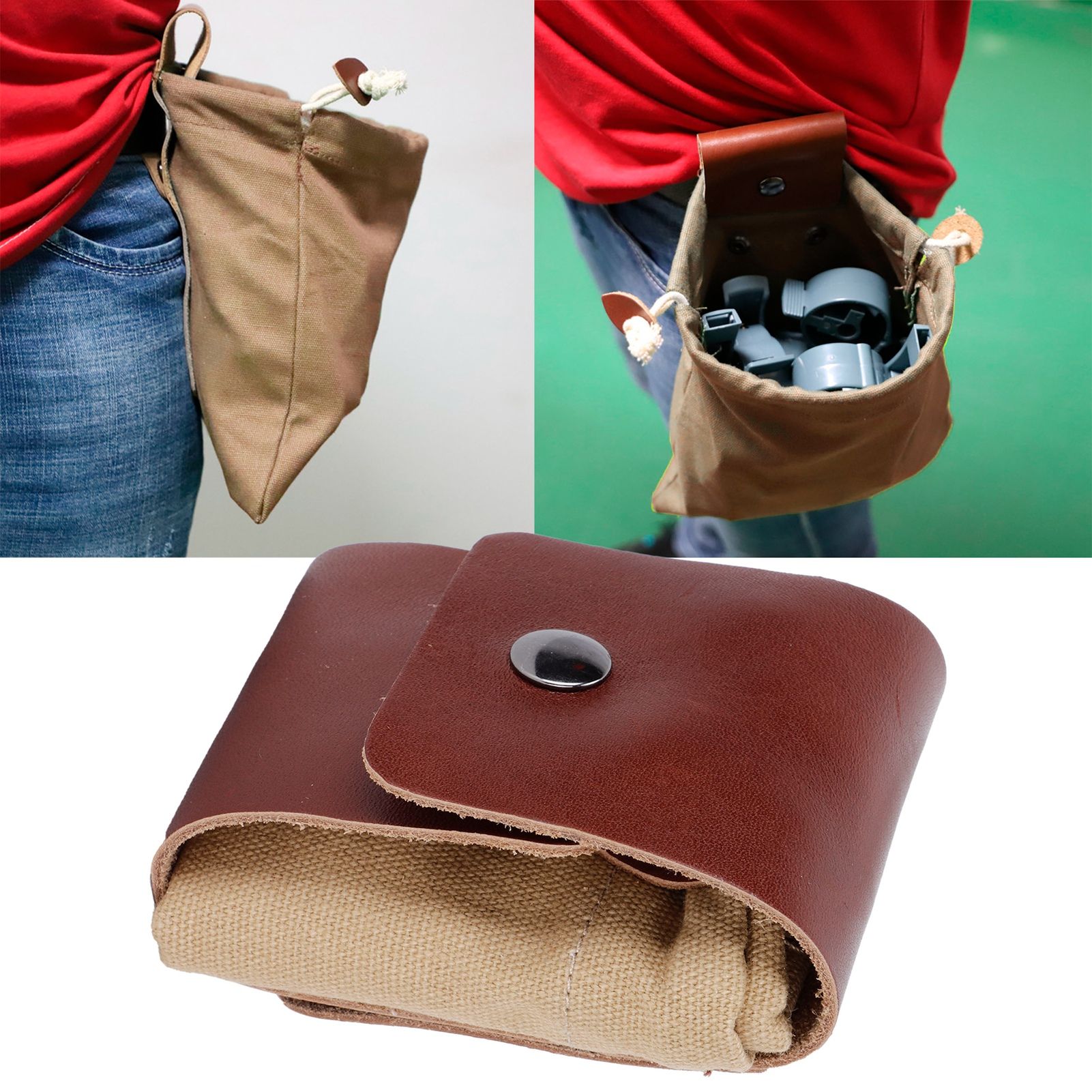 Canvas Garden Fruit Picking Bag Outdoor Camping Storage Bag Waist Hanging Tool view 12