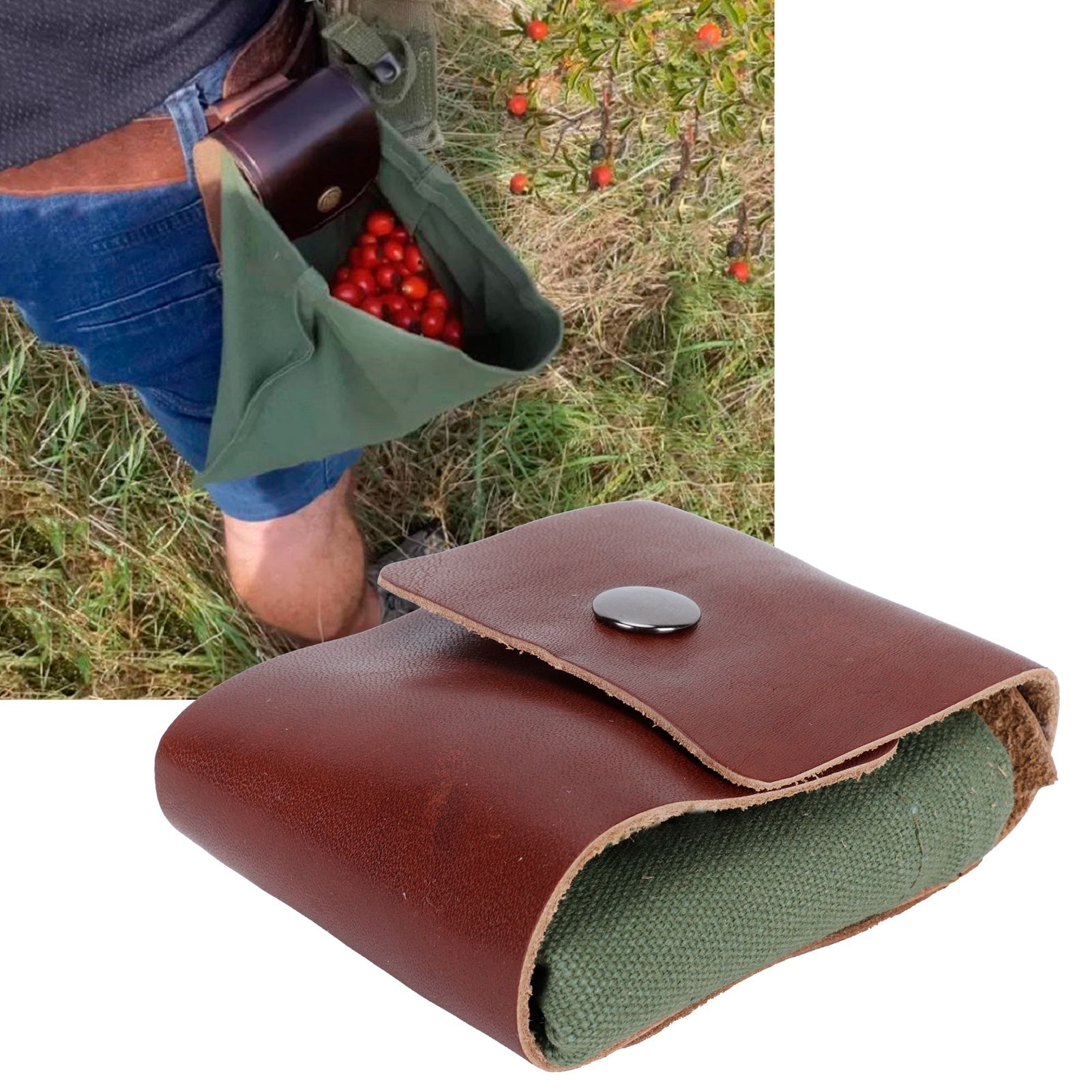 Canvas Garden Fruit Picking Bag Outdoor Camping Storage Bag Waist Hanging Tool view 12