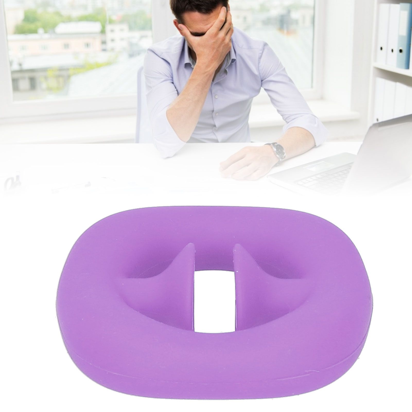 Silicone Hand Grip Hand Muscle Exercise Strength Training Massage Grip Stress view 11