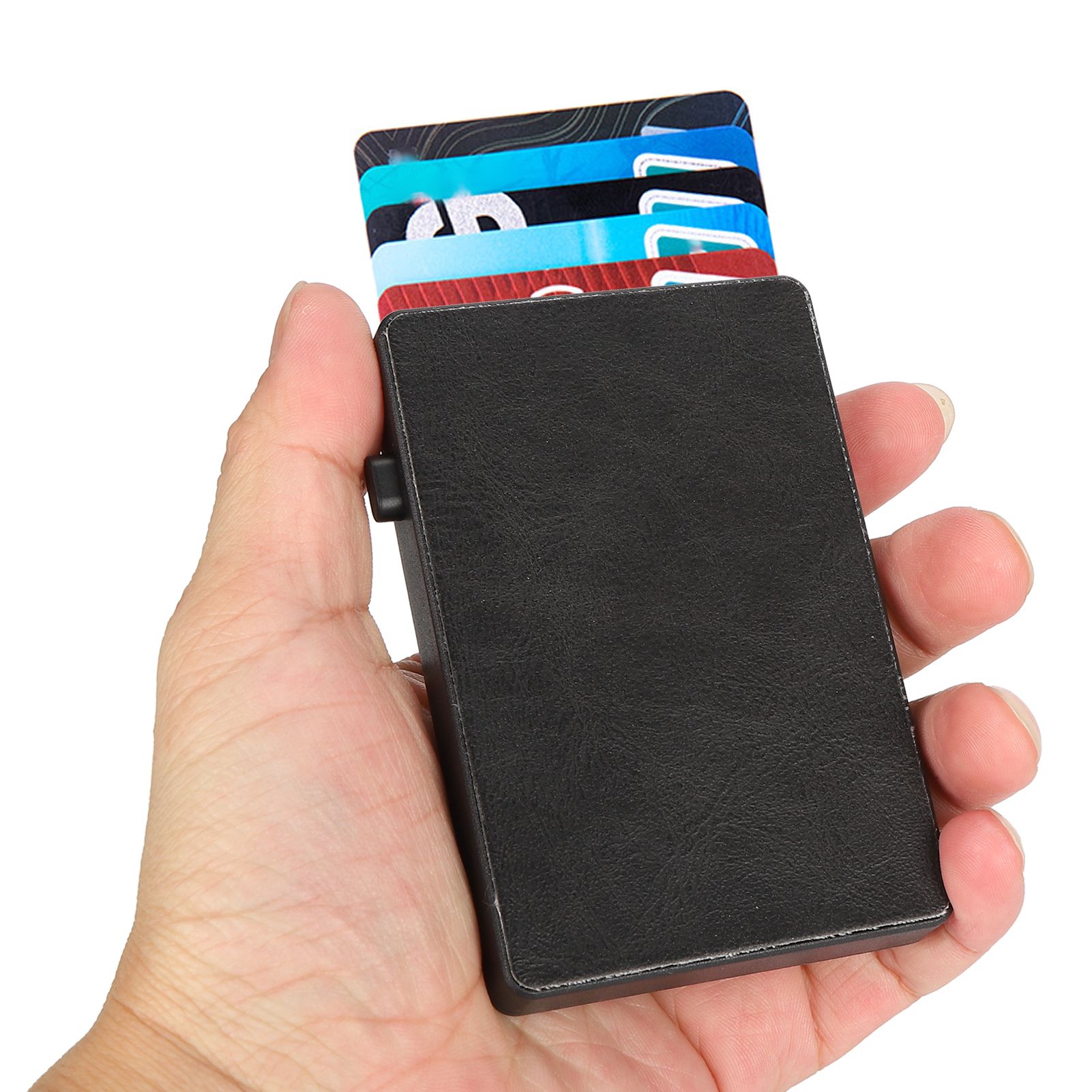 Anti Theft Business Card Holder Portable Anti Magnetic Credit Card ID Case for view 12