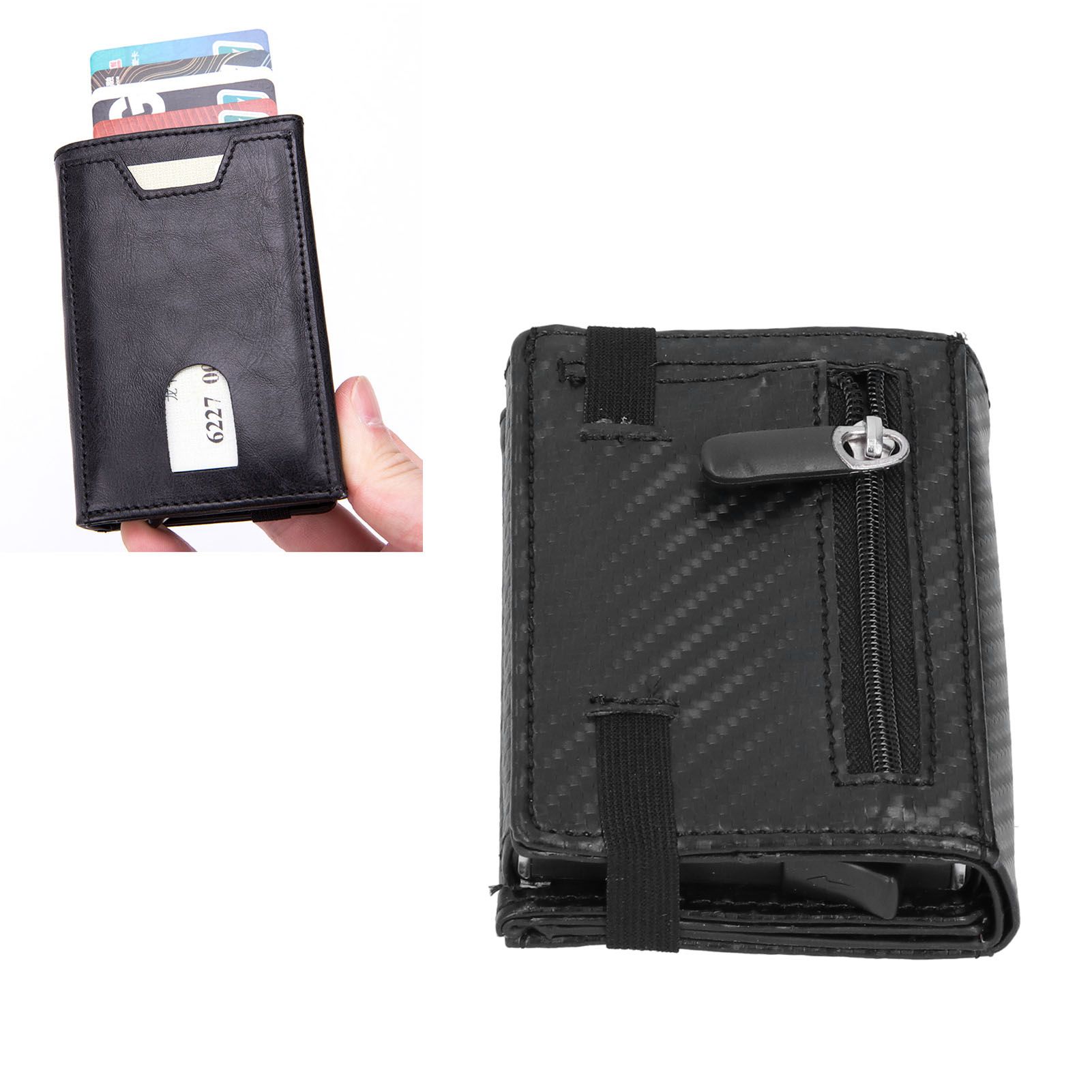 Multi Functional Business Card Holder Antimagnetic Anti Theft Credit Card Case view 11