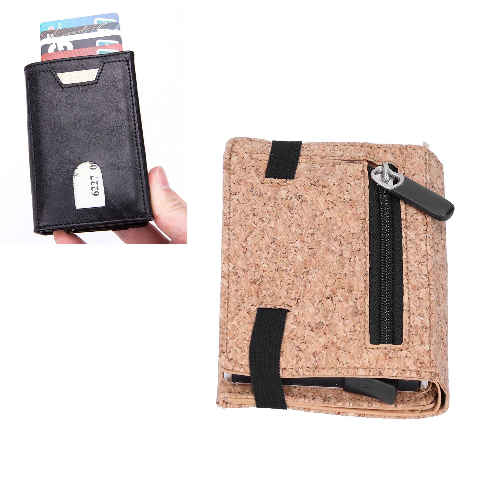 Multi Functional Business Card Holder Antimagnetic Anti Theft Credit Card Case view 11