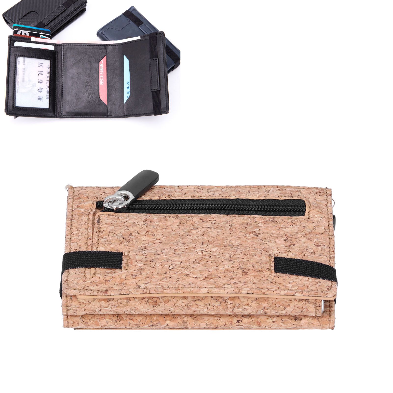 Multi Functional Business Card Holder Antimagnetic Anti Theft Credit Card Case view 12