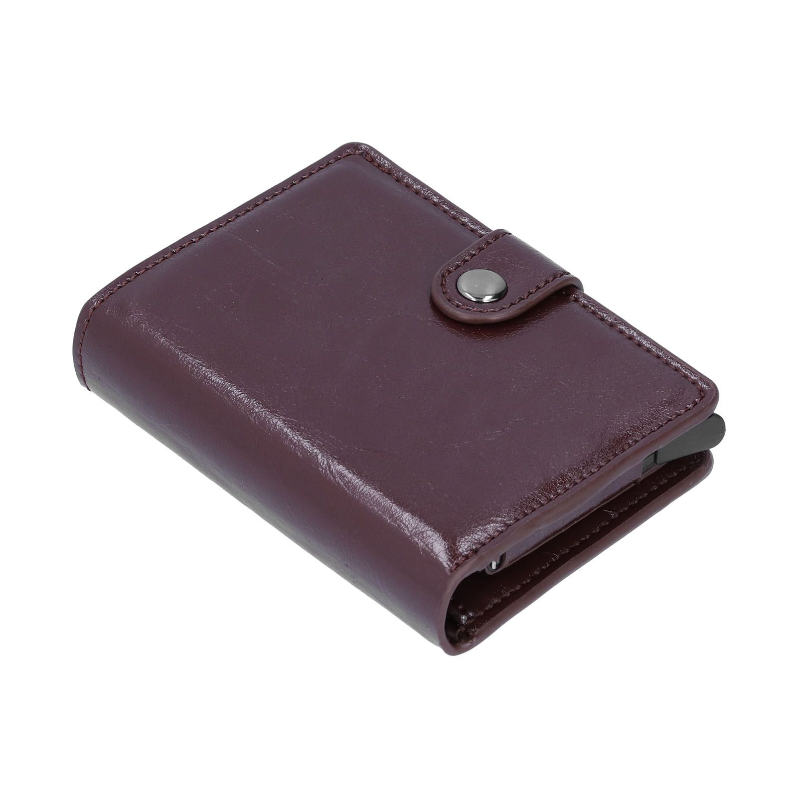 Credit Card Holder Wallet Portable Business Card Case Anti Theft Men Purse for view 2