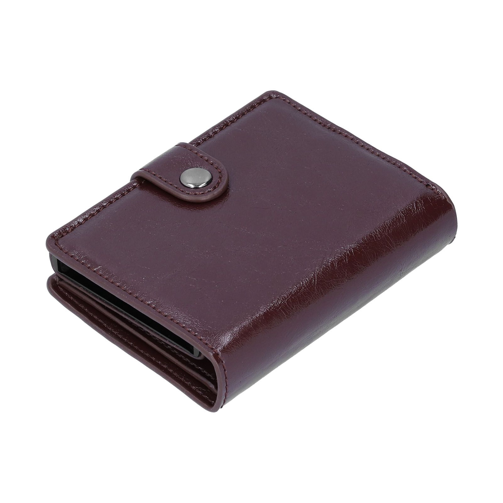 Credit Card Holder Wallet Portable Business Card Case Anti Theft Men Purse for view 4