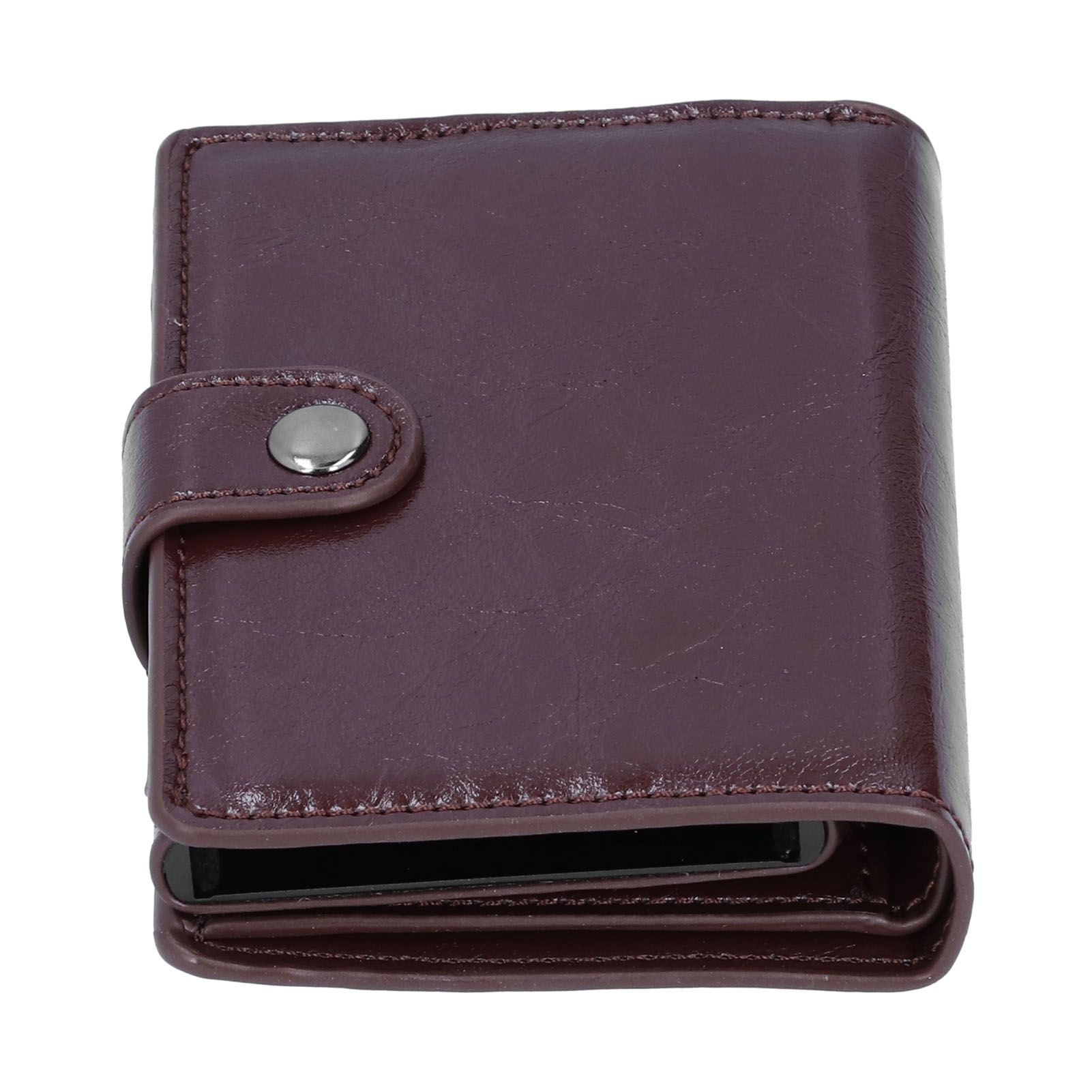 Credit Card Holder Wallet Portable Business Card Case Anti Theft Men Purse for view 5