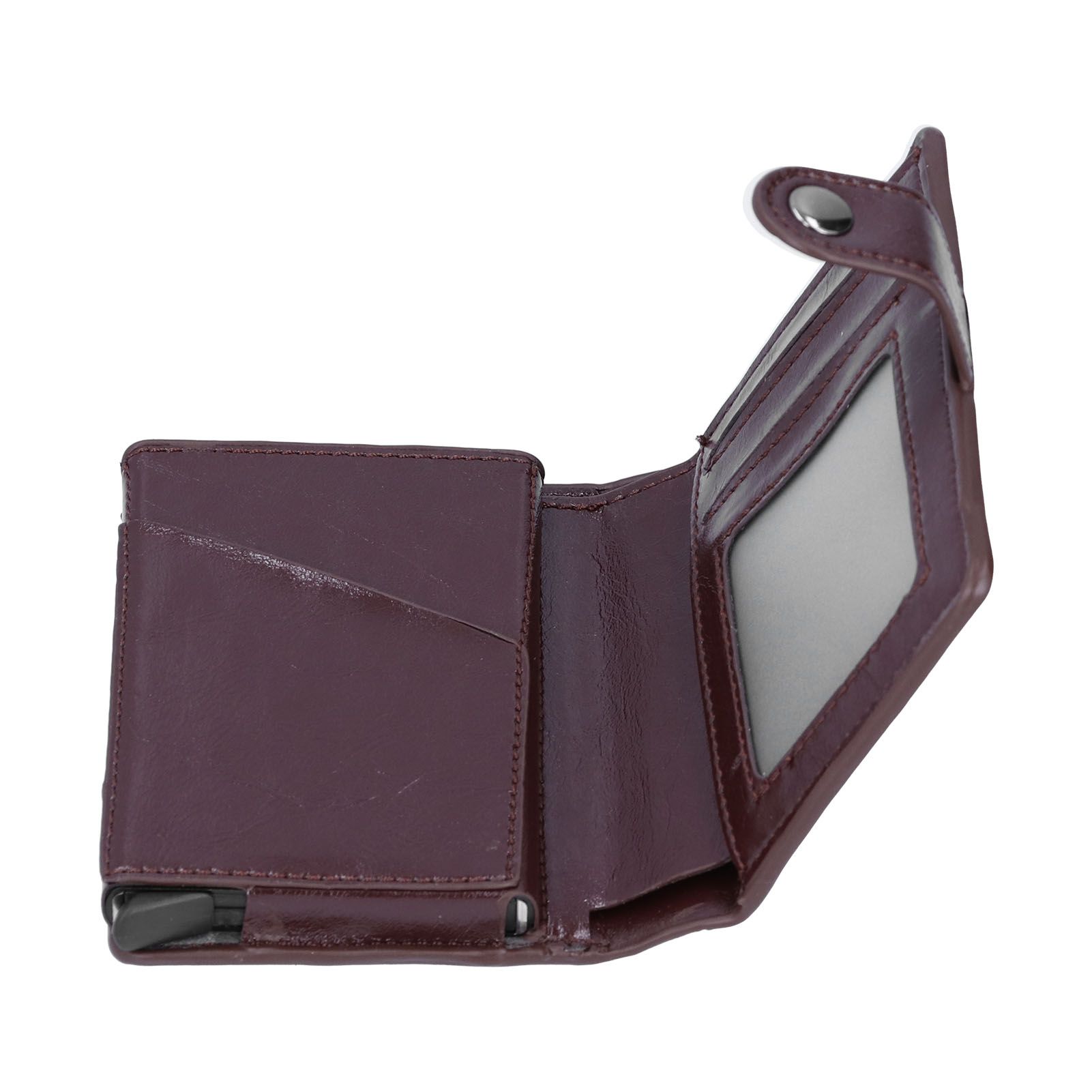 Credit Card Holder Wallet Portable Business Card Case Anti Theft Men Purse for view 7