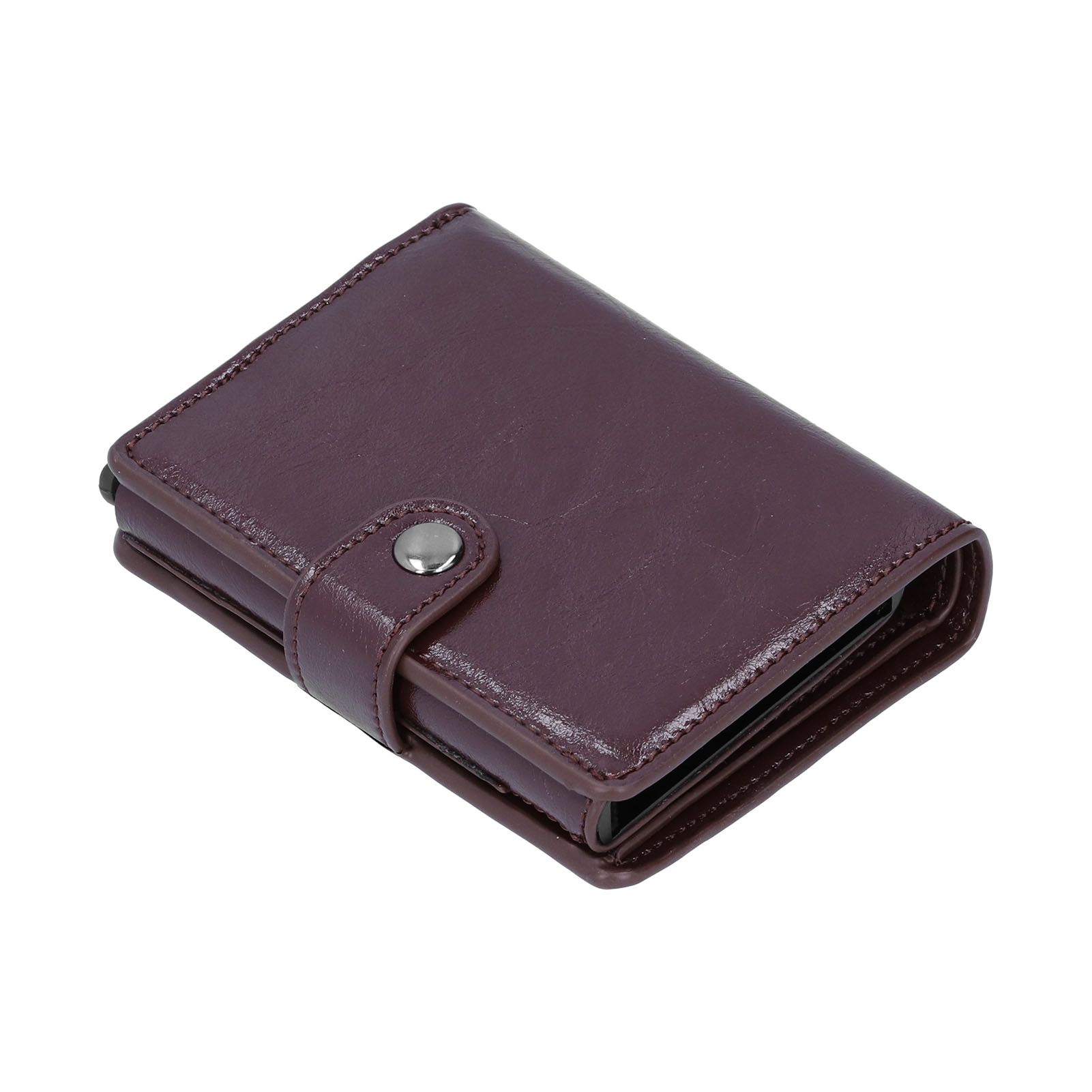 Credit Card Holder Wallet Portable Business Card Case Anti Theft Men Purse for view 8