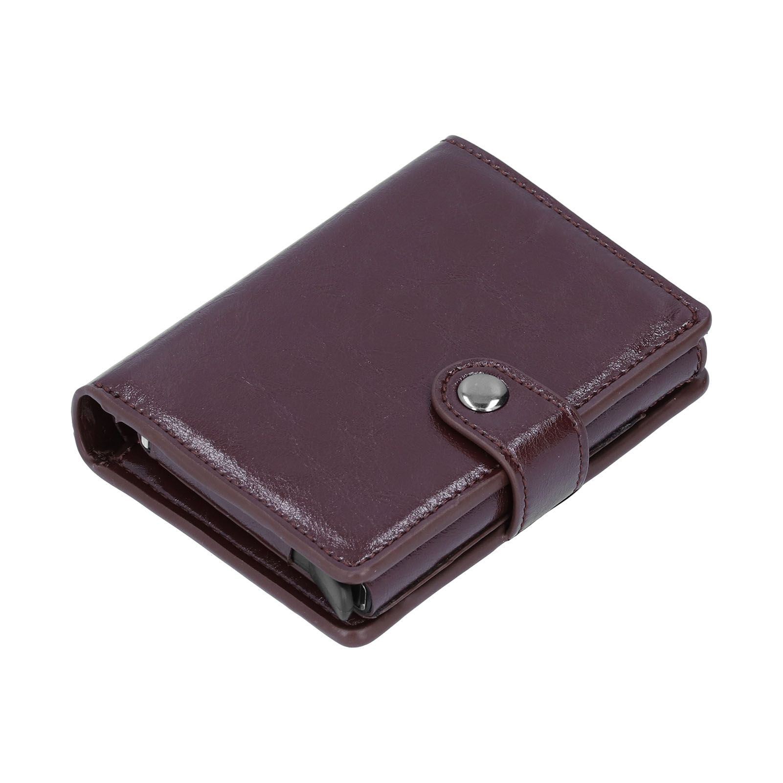 Credit Card Holder Wallet Portable Business Card Case Anti Theft Men Purse for view 10