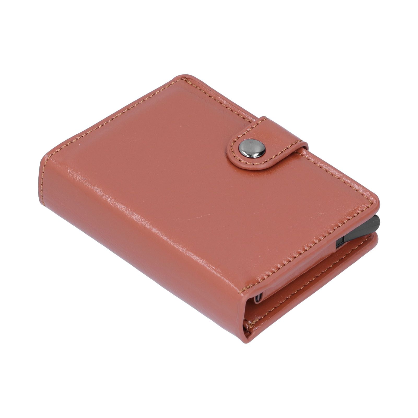 Credit Card Holder Wallet Portable Business Card Case Anti Theft Men Purse for view 2
