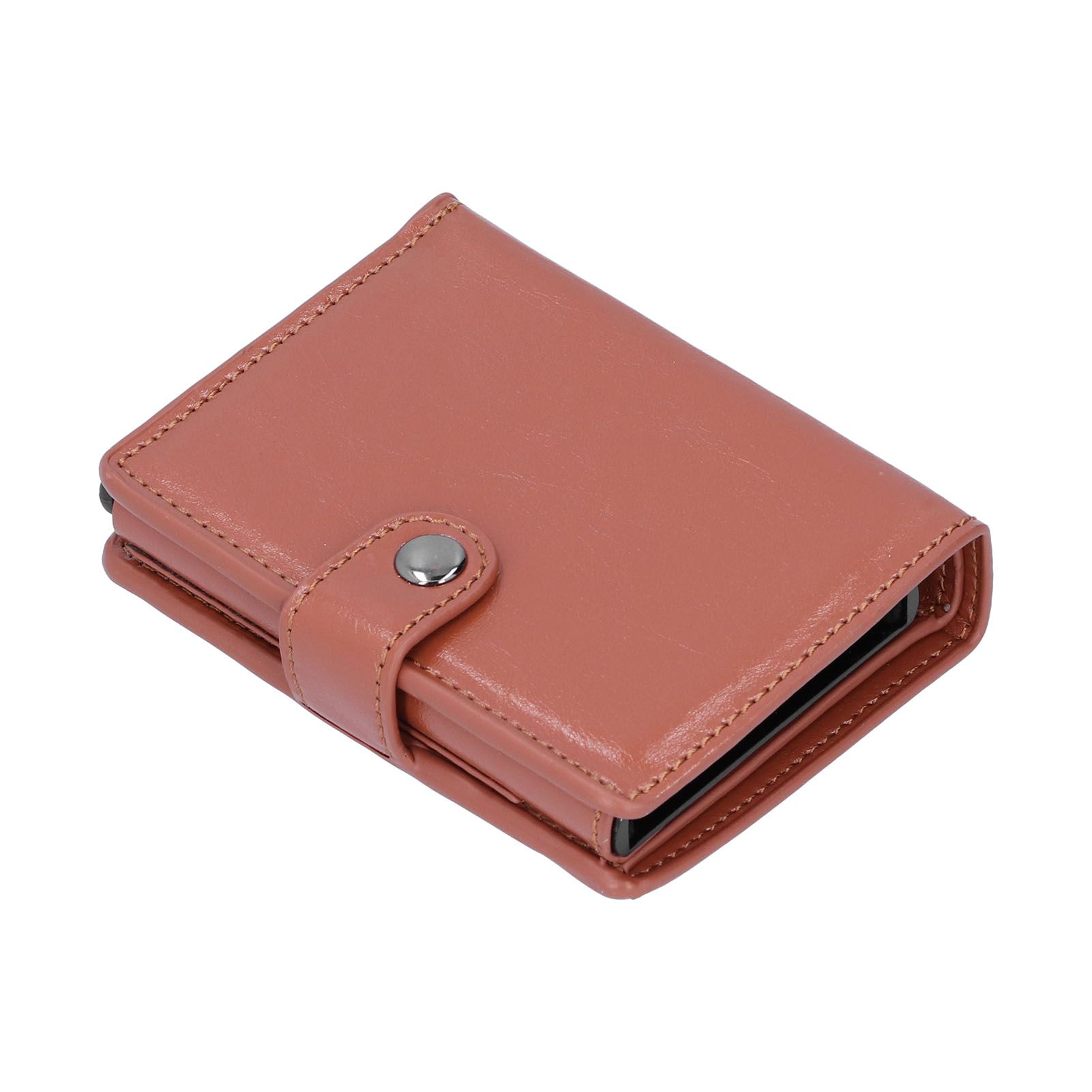 Credit Card Holder Wallet Portable Business Card Case Anti Theft Men Purse for view 6